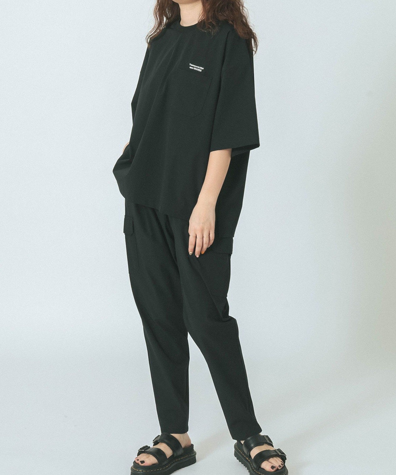 THOUSAND MILE×GENE HEAVENS/SHORT SLEEVE  POCKET TOP & CARGO TAPERED PANTS SET UP