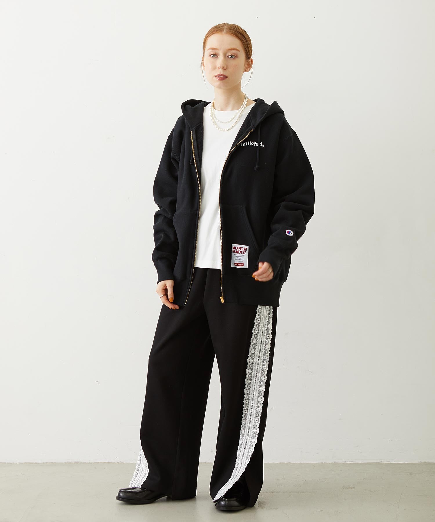 MILKFED.×CHAMPION SWEAT ZIP HOODIE