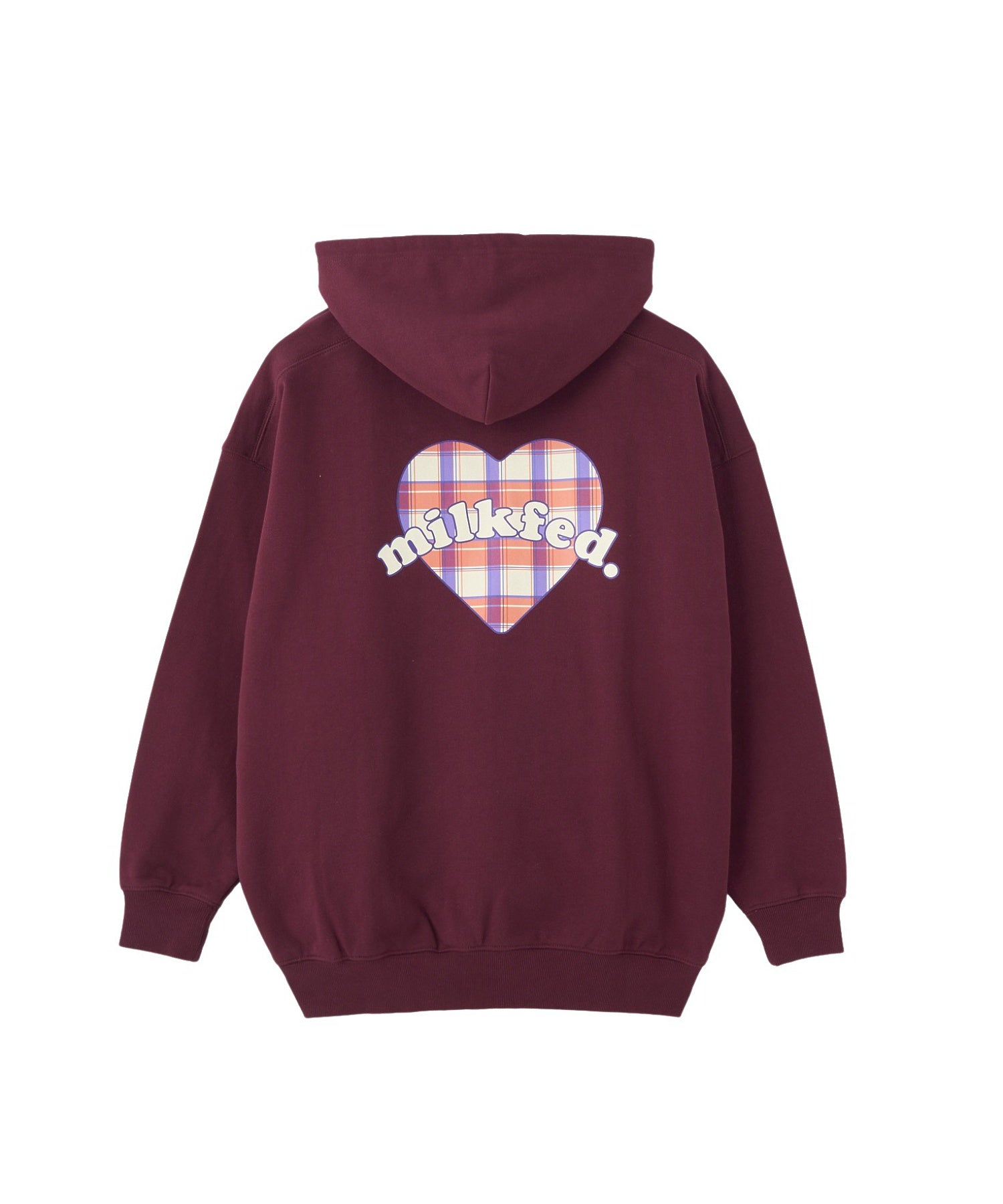 PLAID HEART SWEAT HOODIE