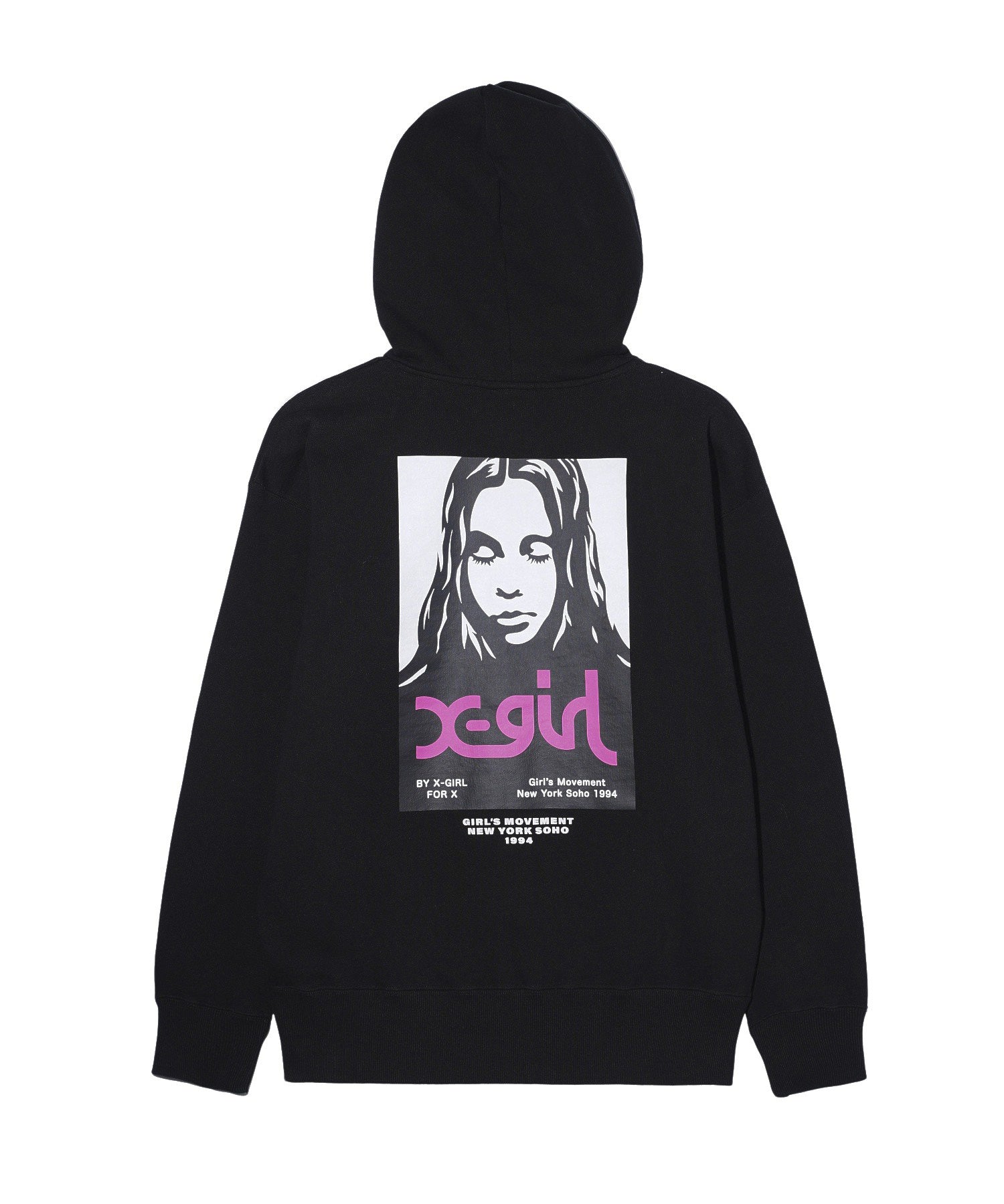 X-girl FACE POSTER SWEAT HOODIE