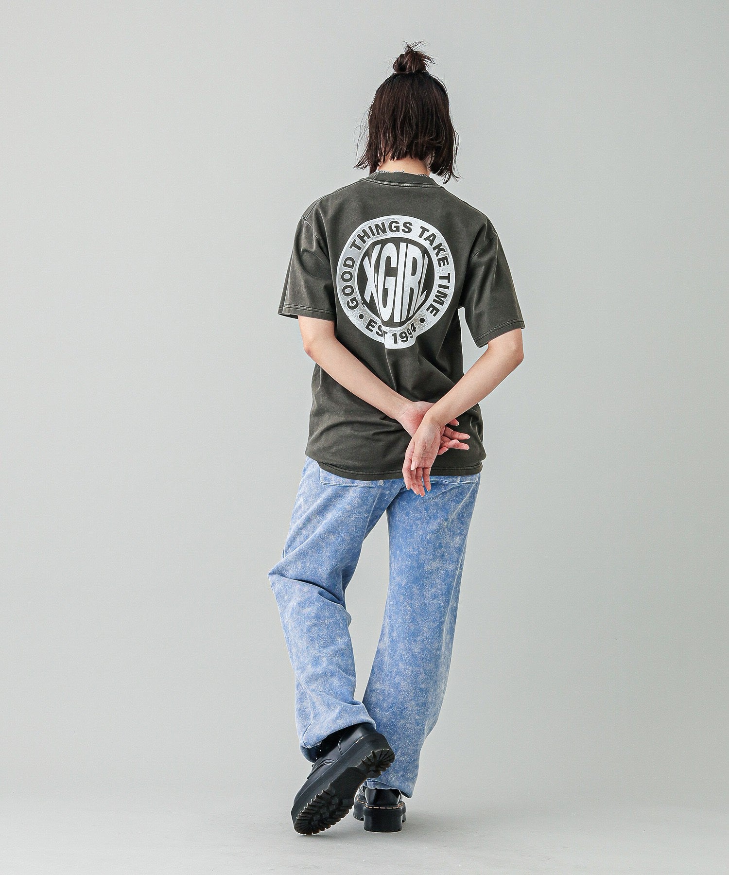 DISTRESSED CIRCLE LOGO S/S TEE