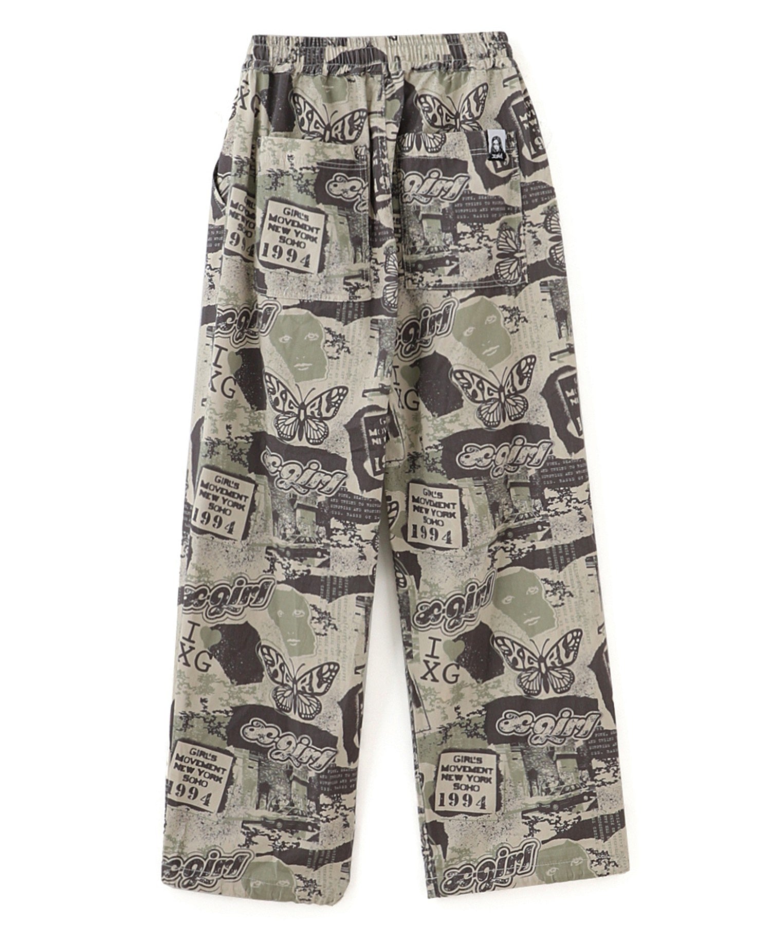 FACE LABEL EASY PANTS
