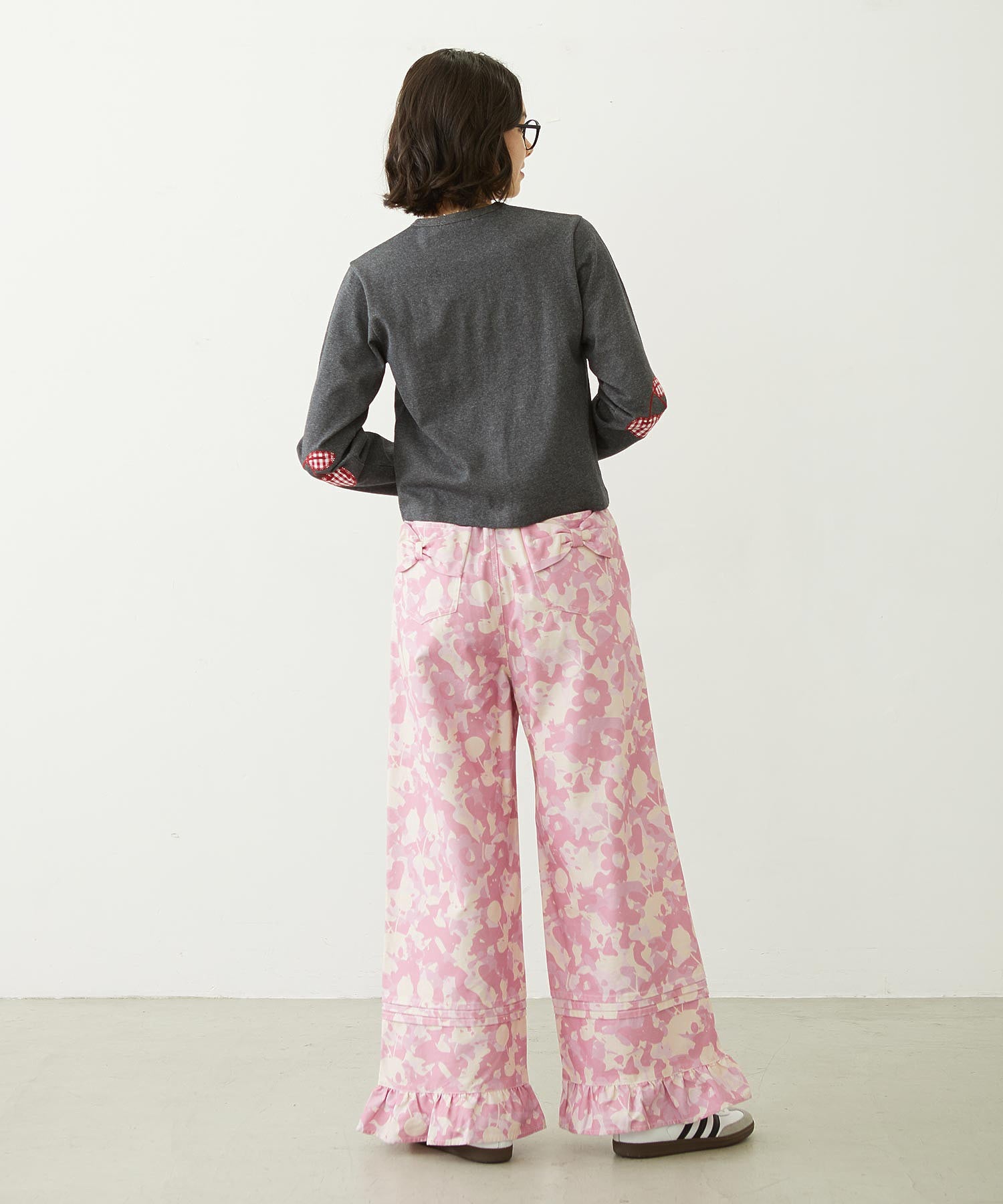 FRILL HEM CAMO PANTS