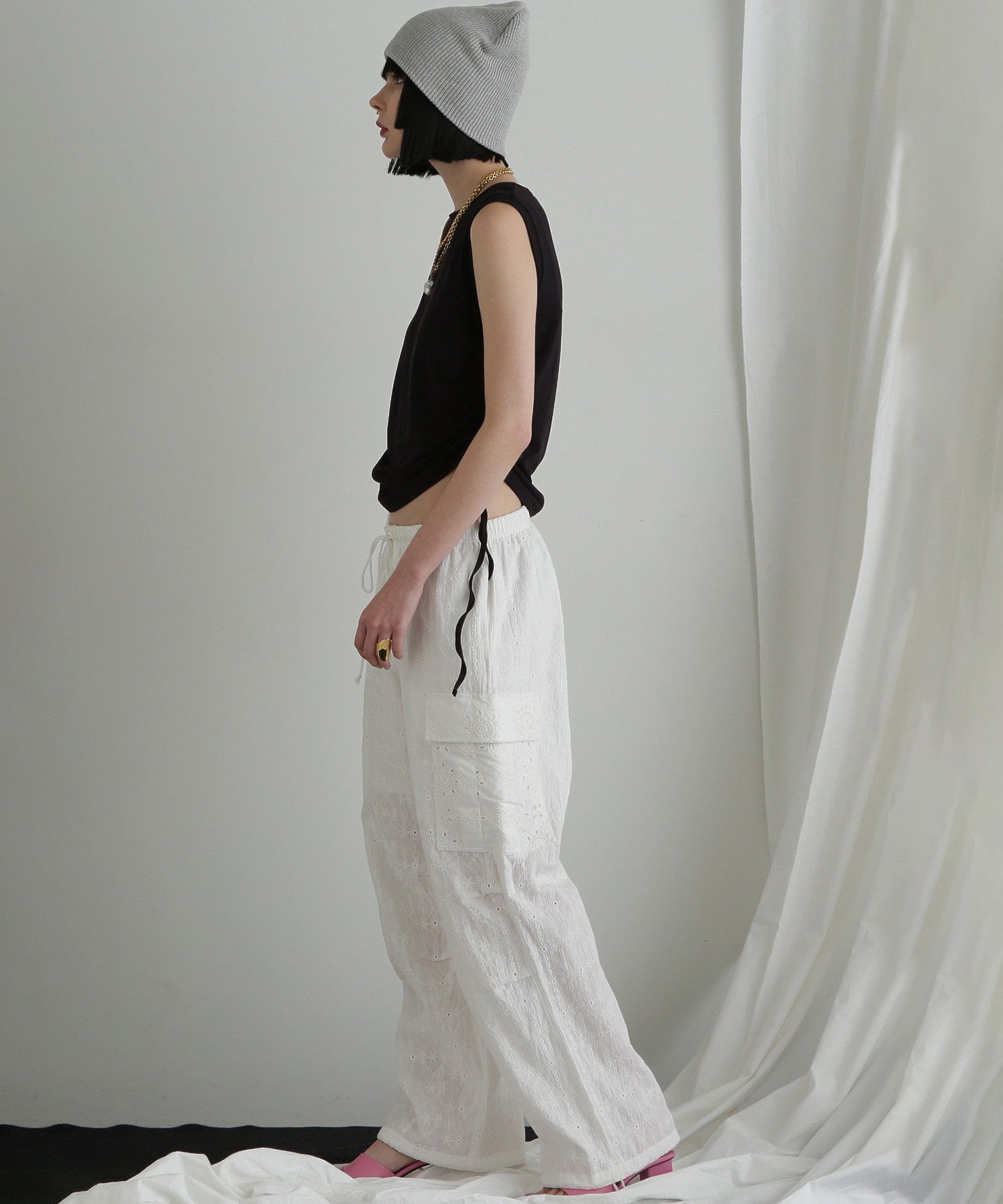 レースカーゴパンツ