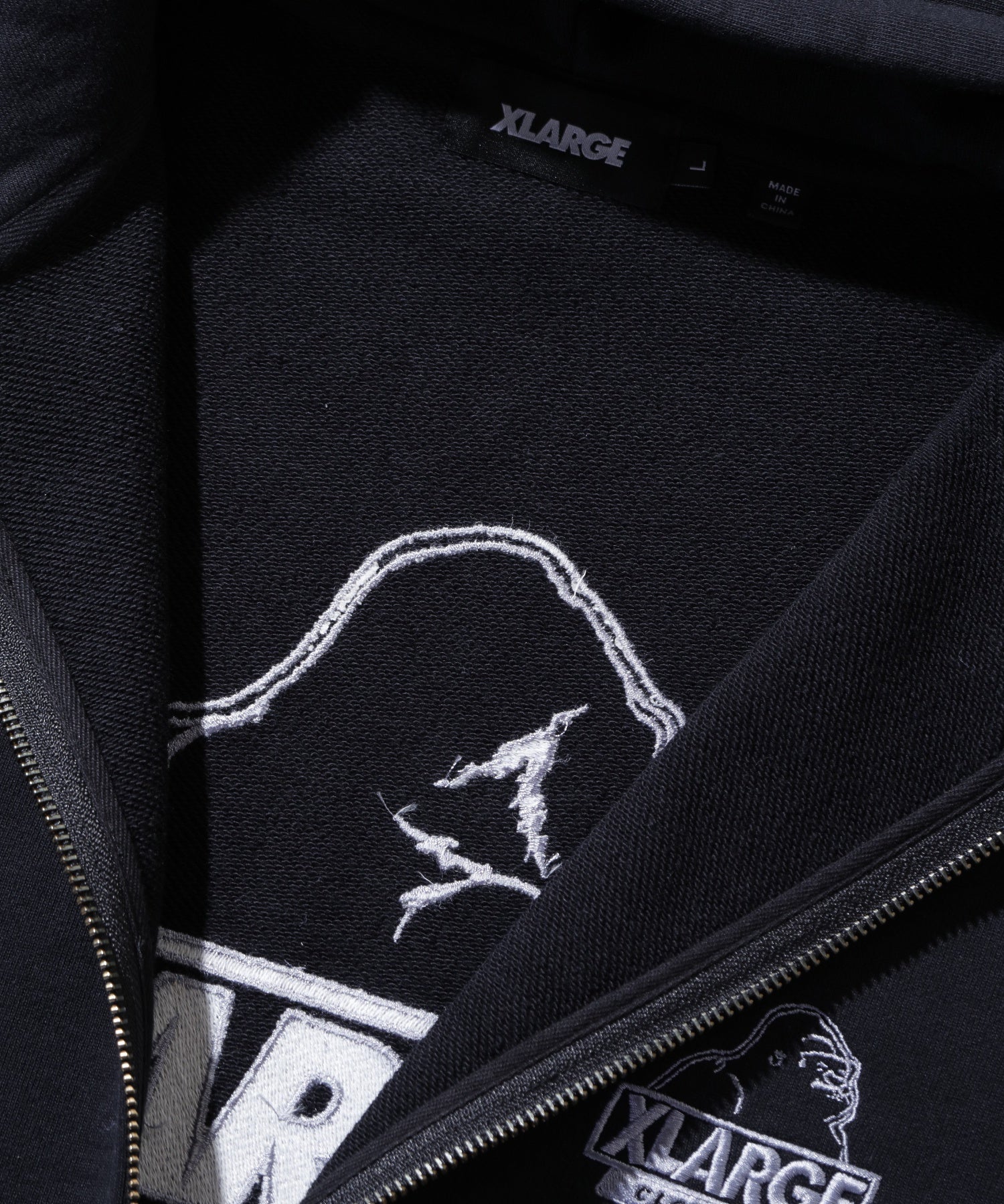 BACKSIDE OG ZIP UP HOODED SWEATSHIRT