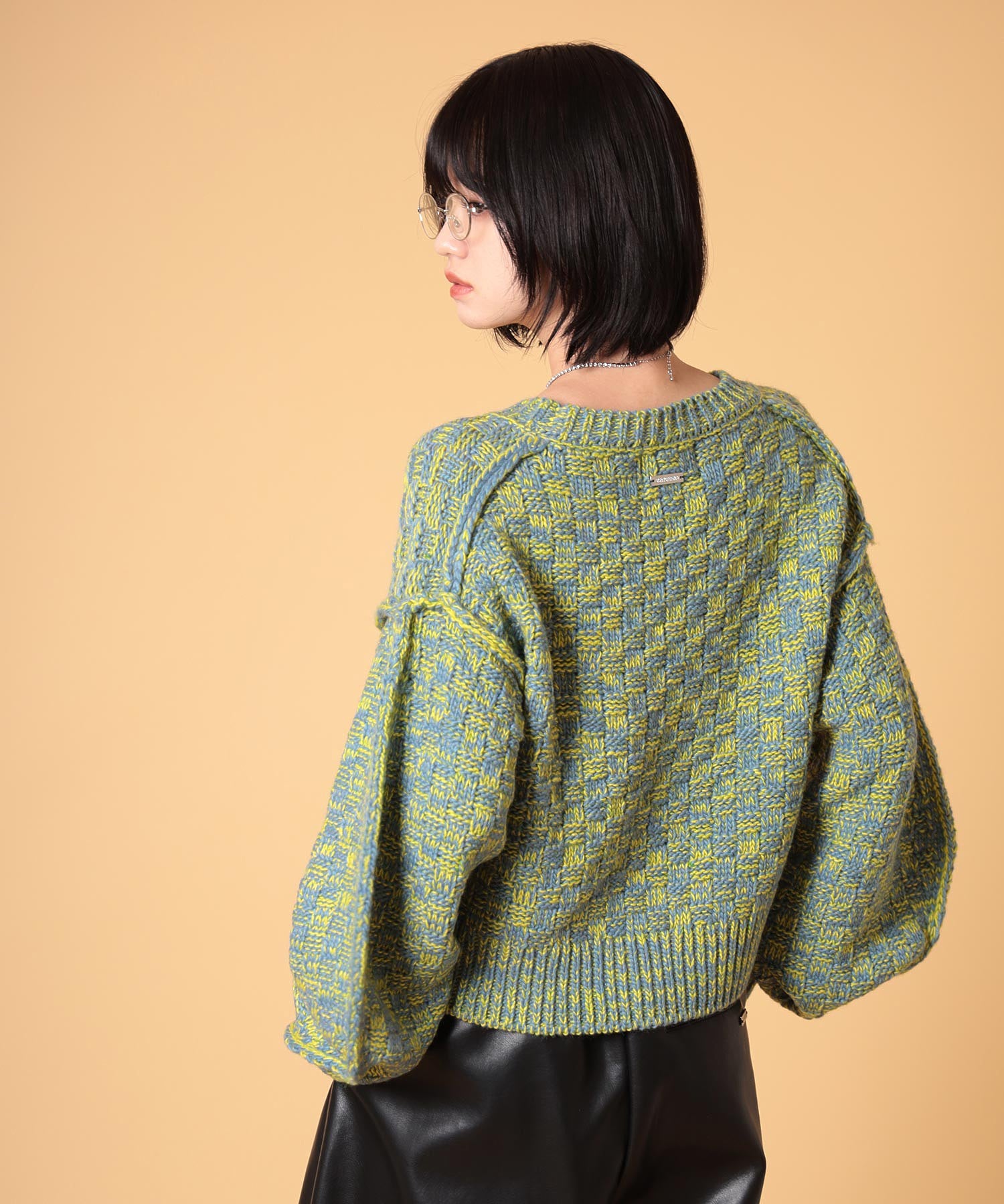 ミックスニットプルオーバー