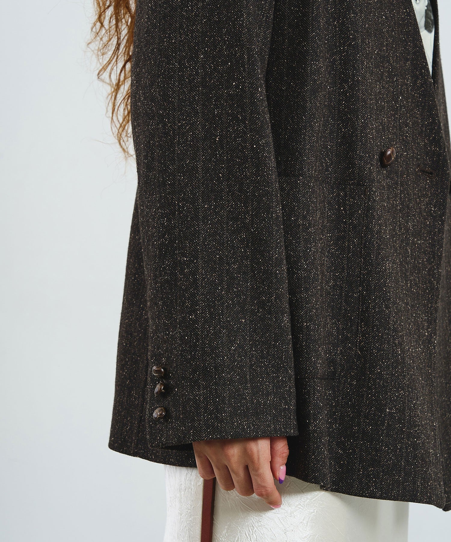 CREOLME/SILK NEP TWEED JACKET