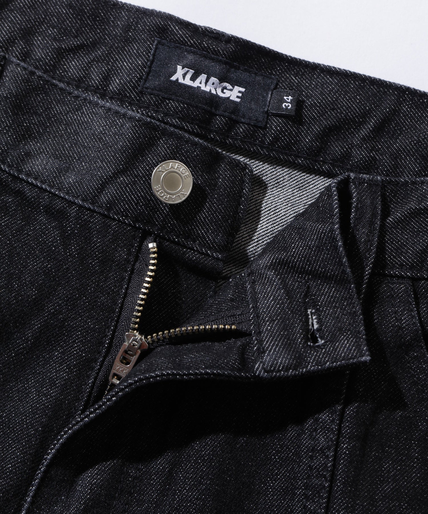 PANELED DENIM PANTS
