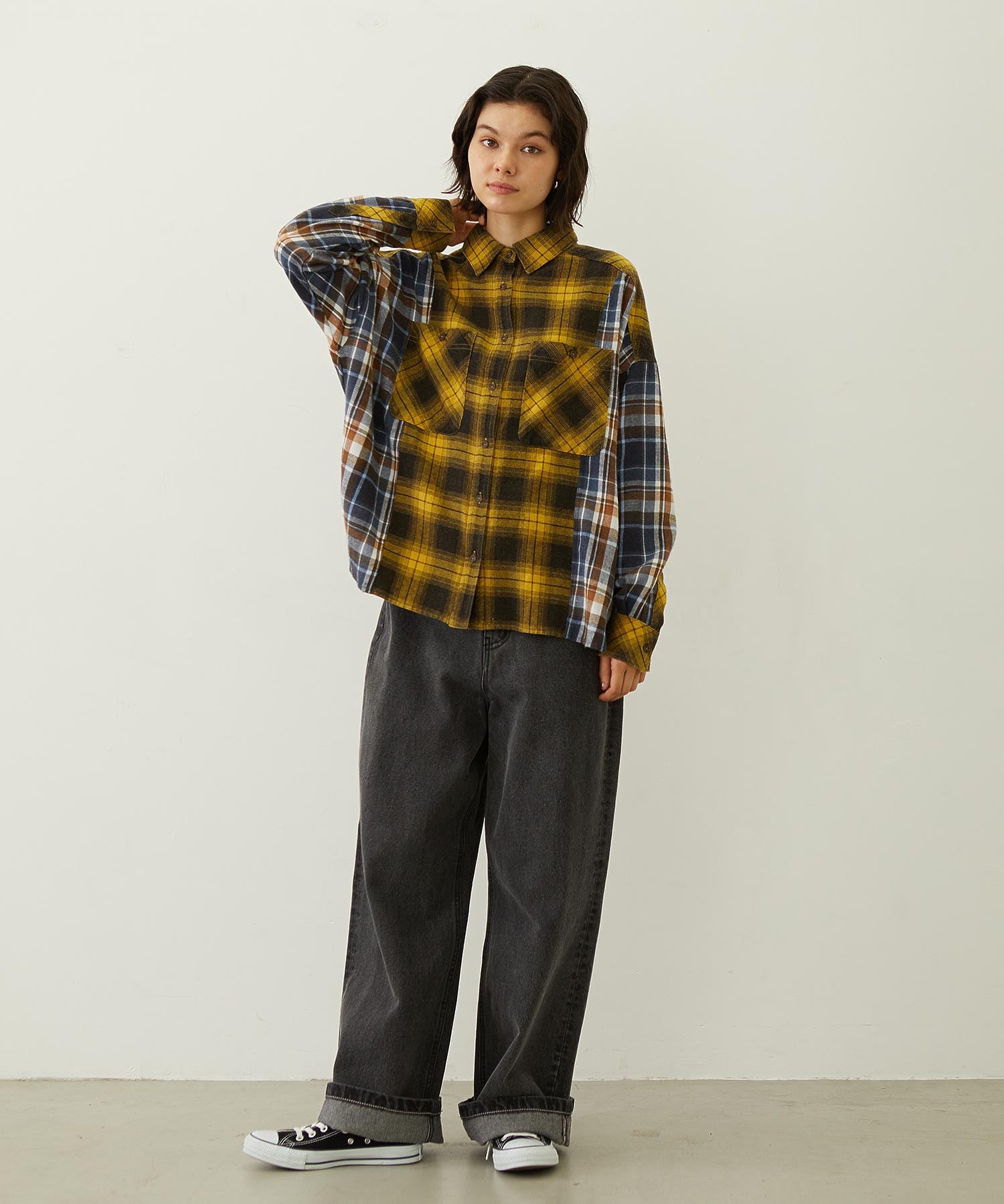 WASHED PANEL SHIRT