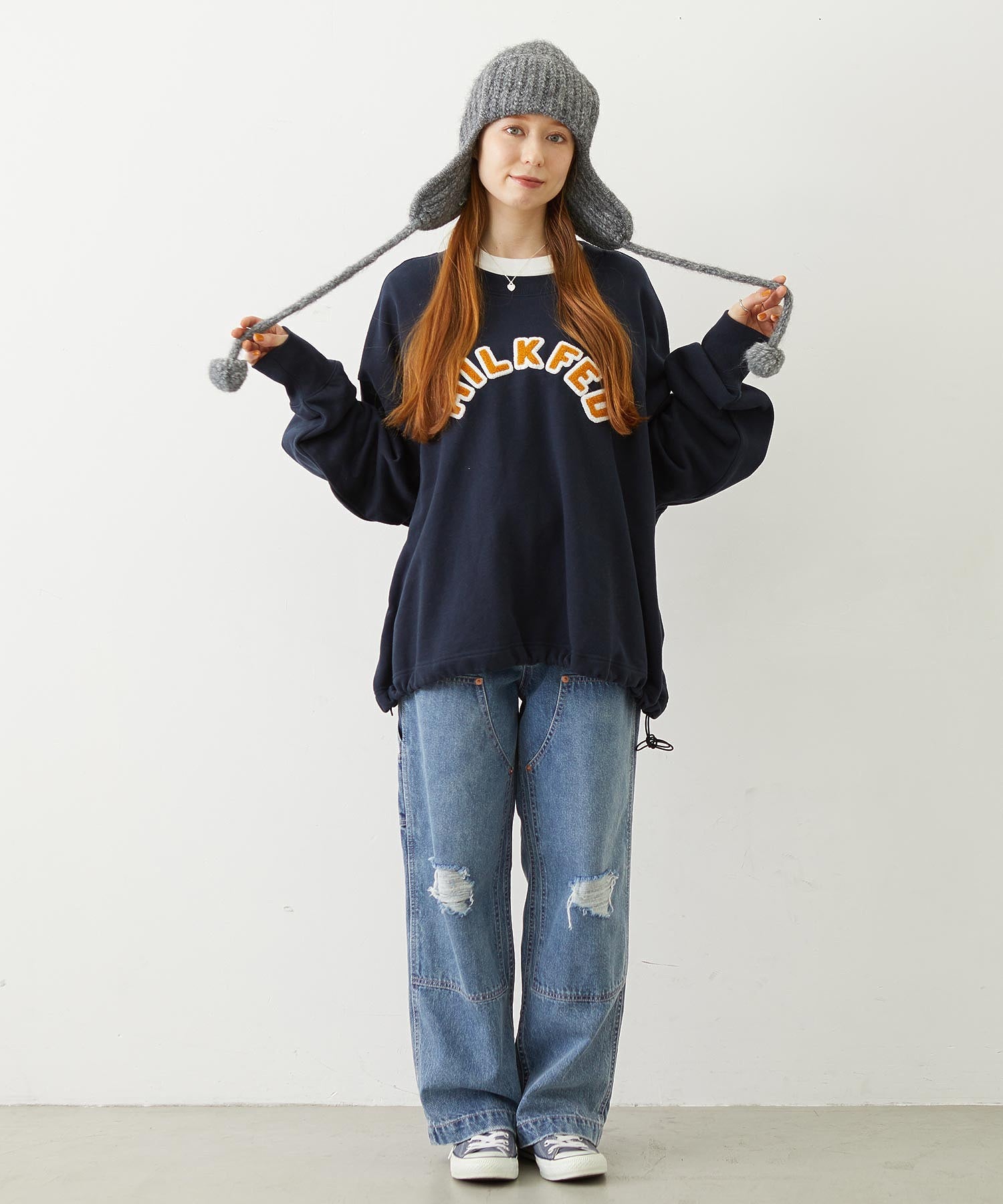 EAR FLAP KNIT CAP
