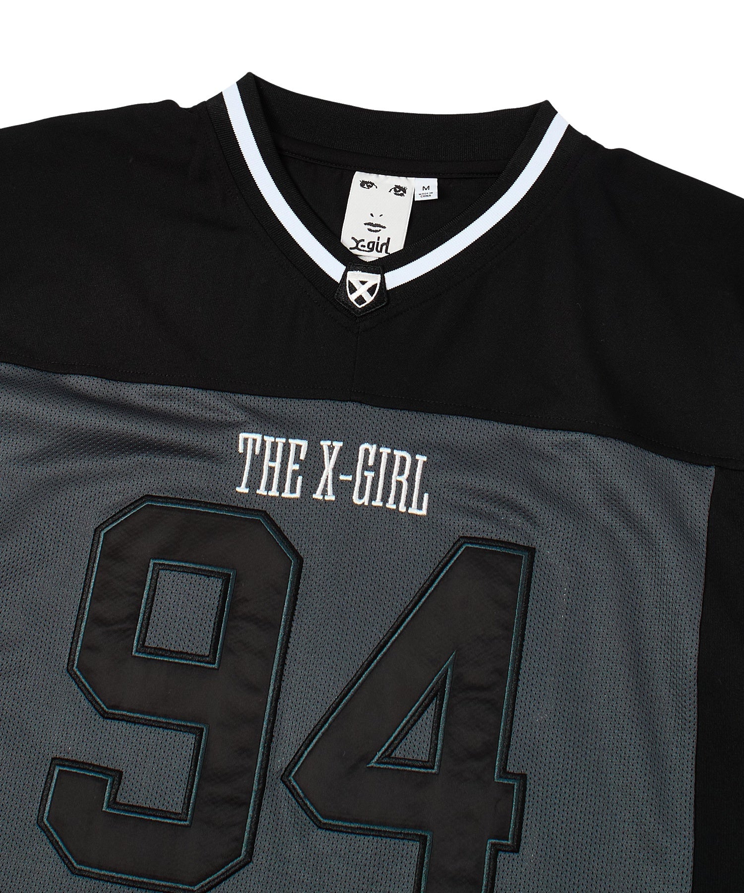 FACE LABEL FOOTBALL TEE DRESS