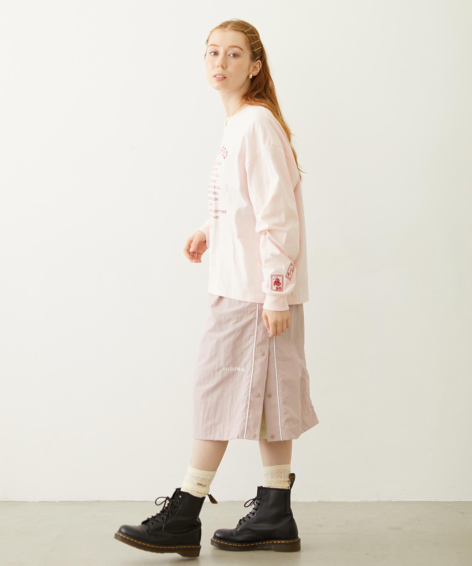 CUTOUT LOGO TRACK SKIRT