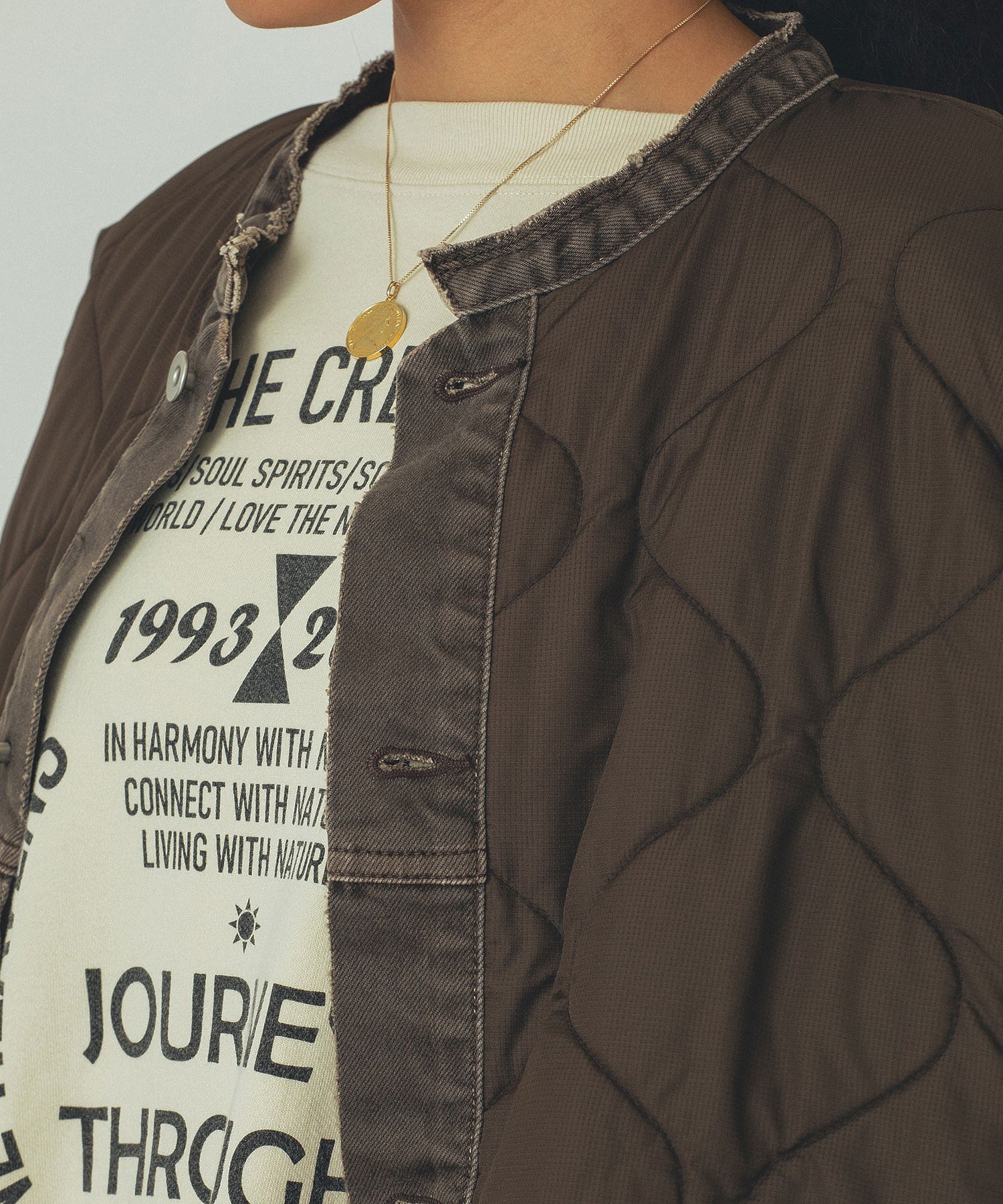 GENE HEAVENS/DENIM x QUILTING JACKET