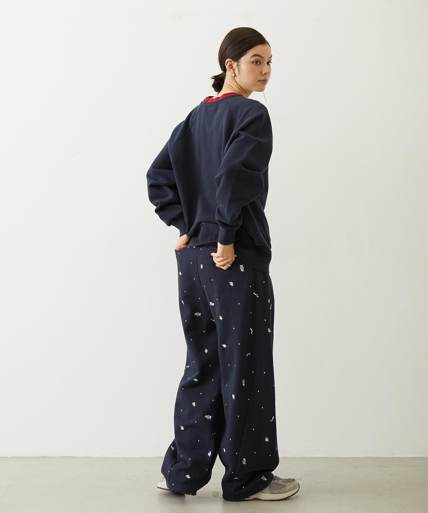 M.FEDDY DOUBLE COLLAR SWEAT TOP