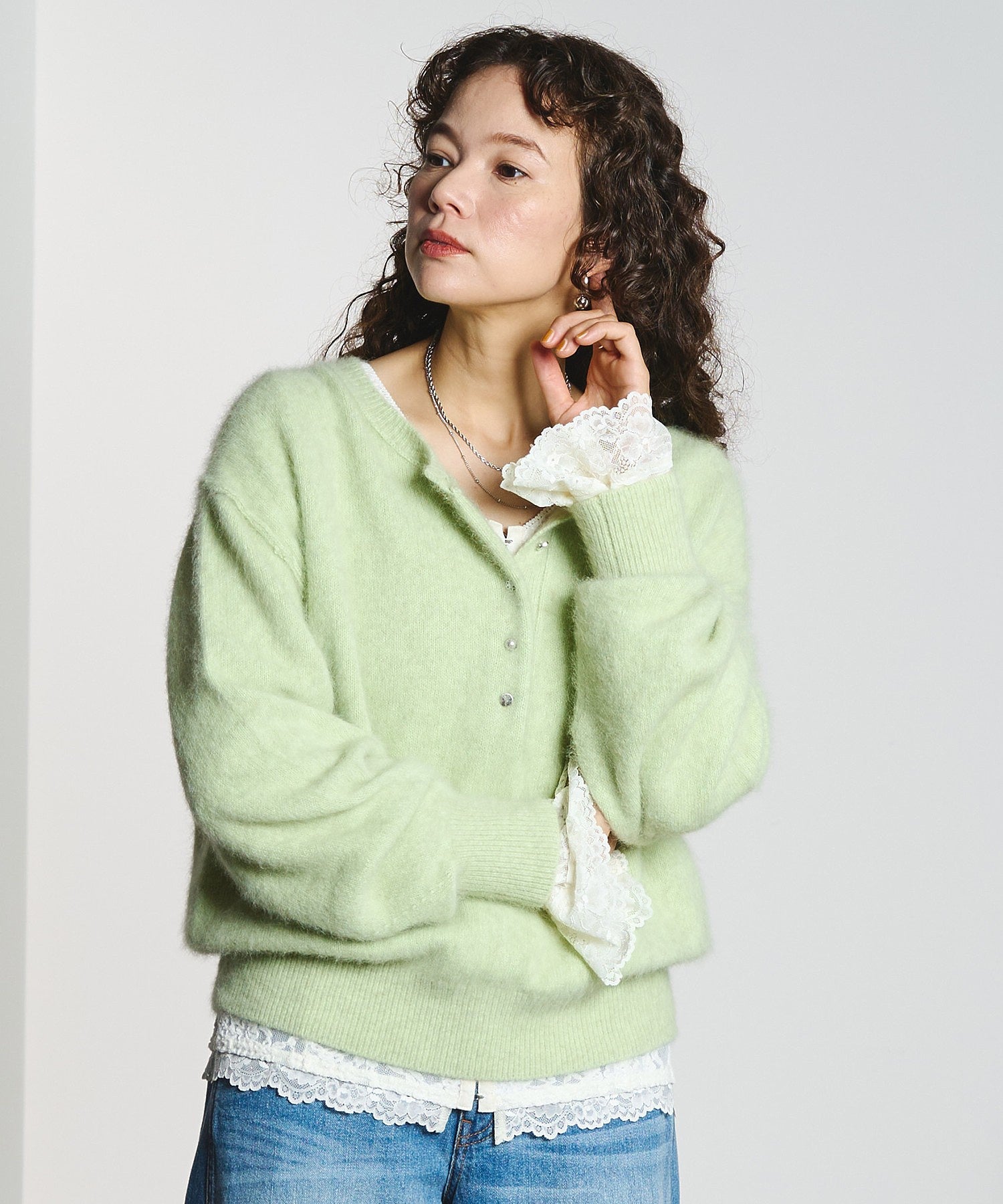 CREOLME/LACE L/S TOP