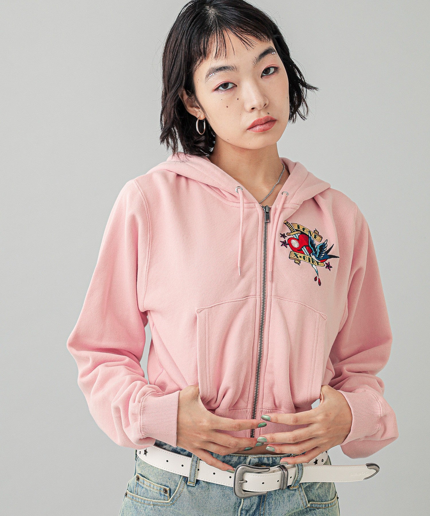 TATTOO COMPACT ZIP UP HOODIE