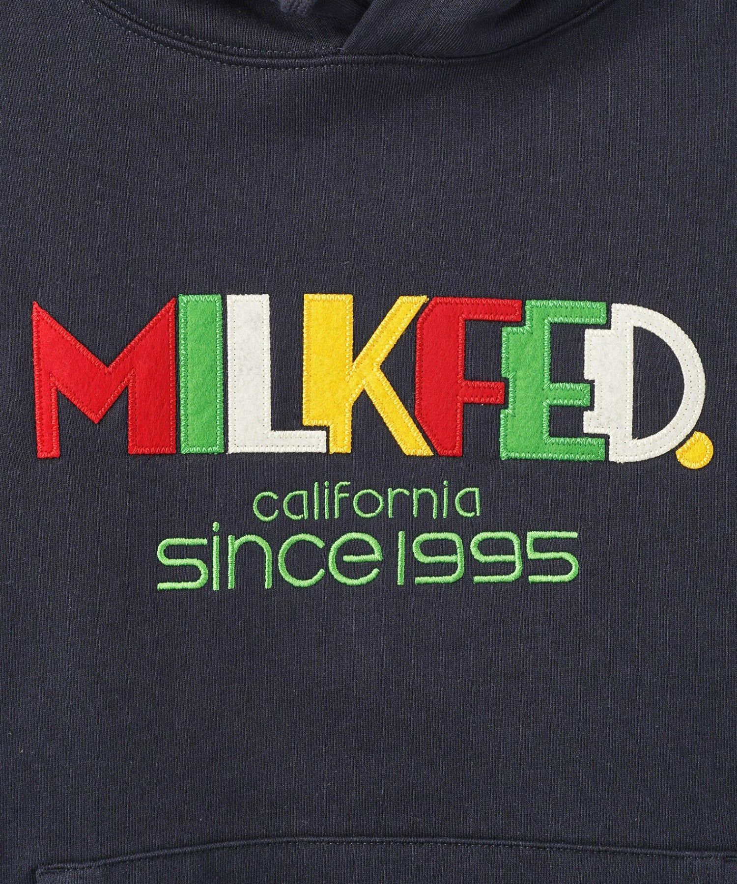 RETRO LOGO FELT PATCH SWEAT HOODIE