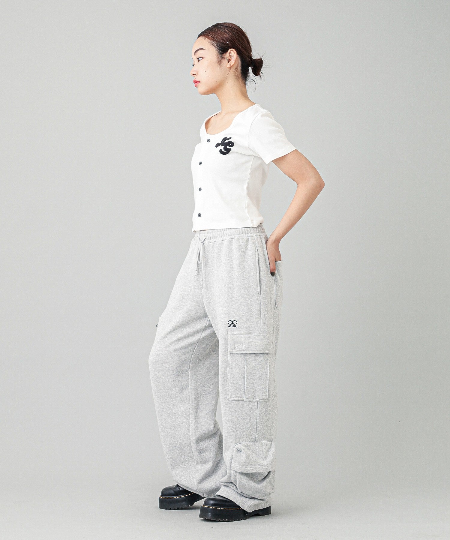 CHENILLE EMBROIDERED LOGO CARDIGAN