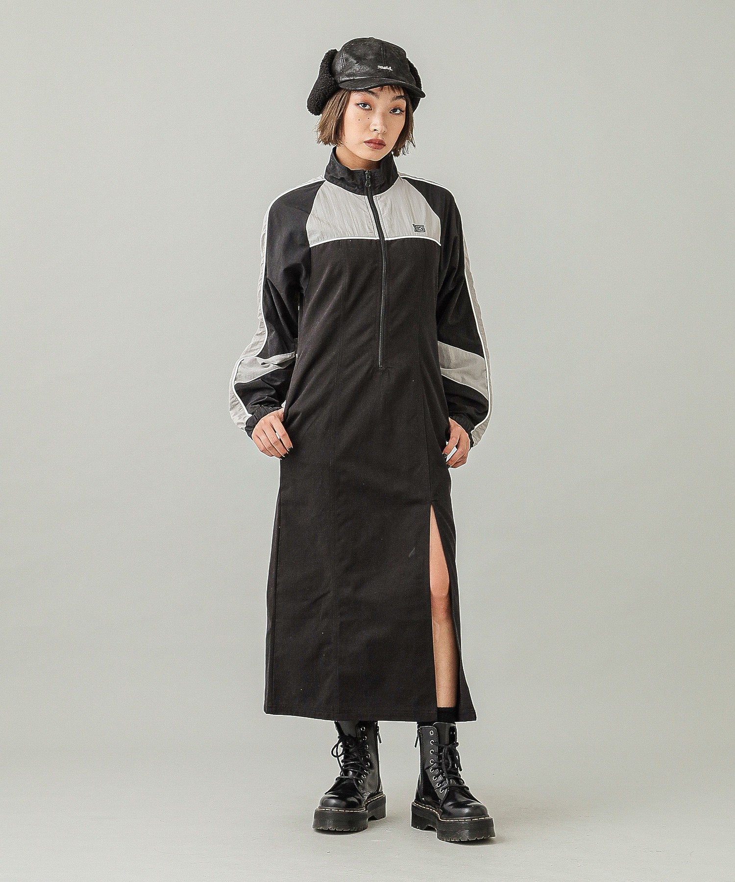 PANELED TRACK DRESS