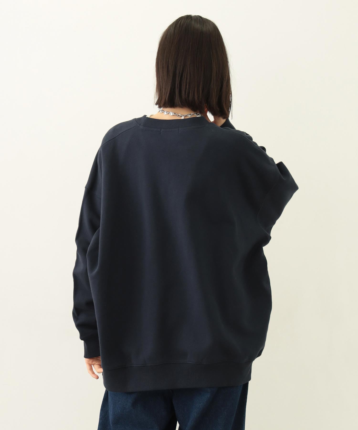 ICING LOGO WIDE CREW SWEAT TOP