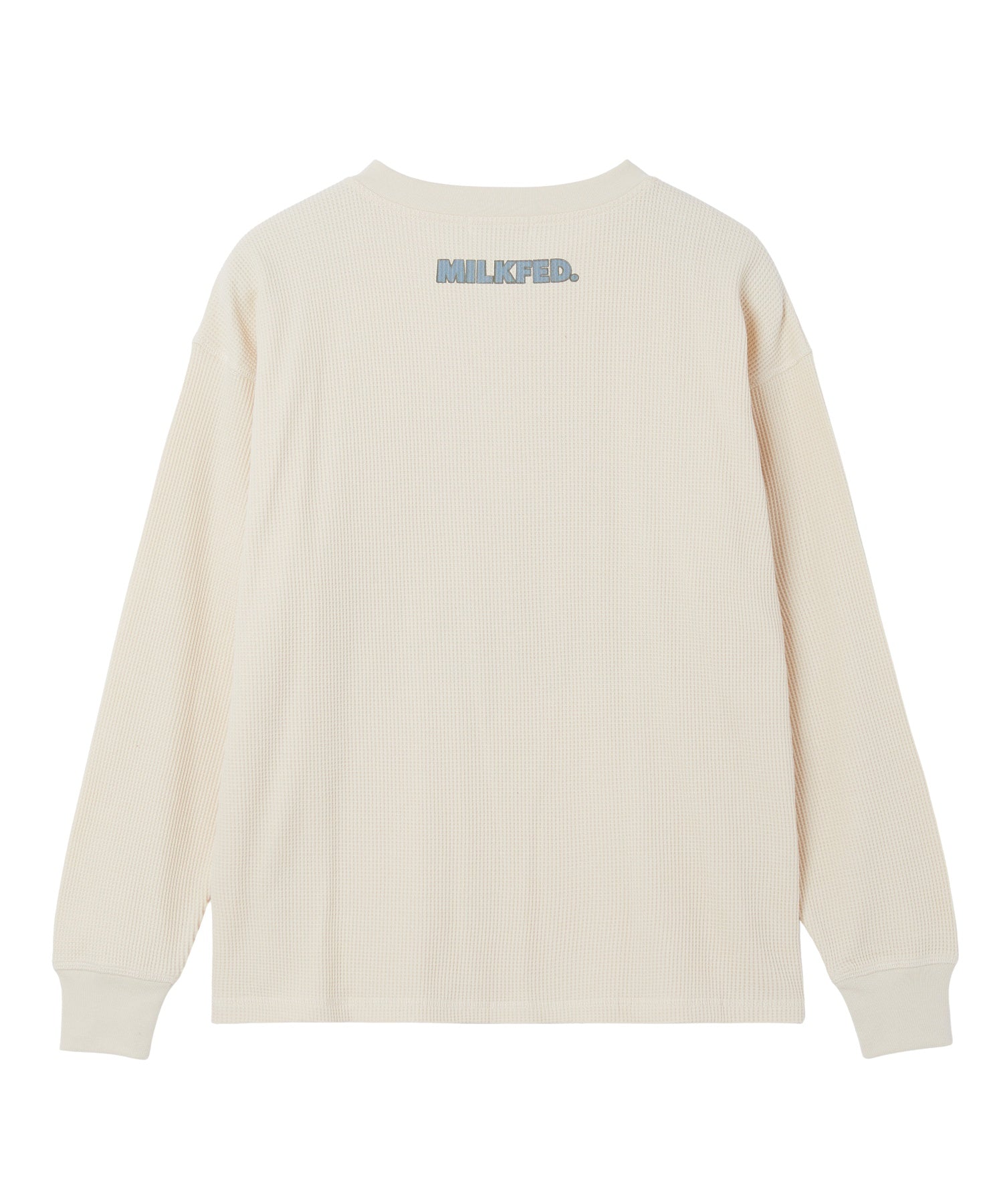 HENLEY NECK GRAPHIC L/S TOP