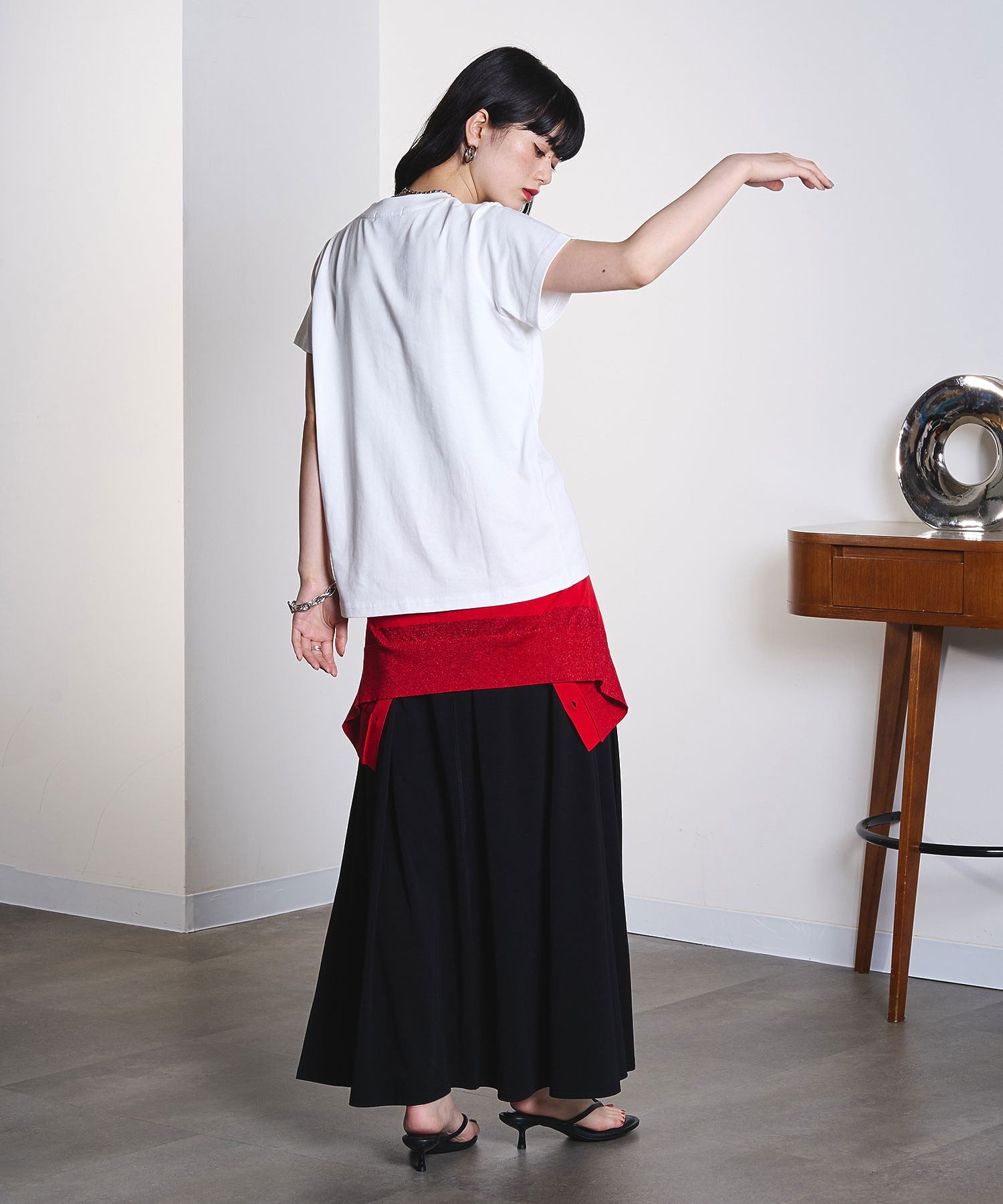 model:163cm 着用サイズ:M