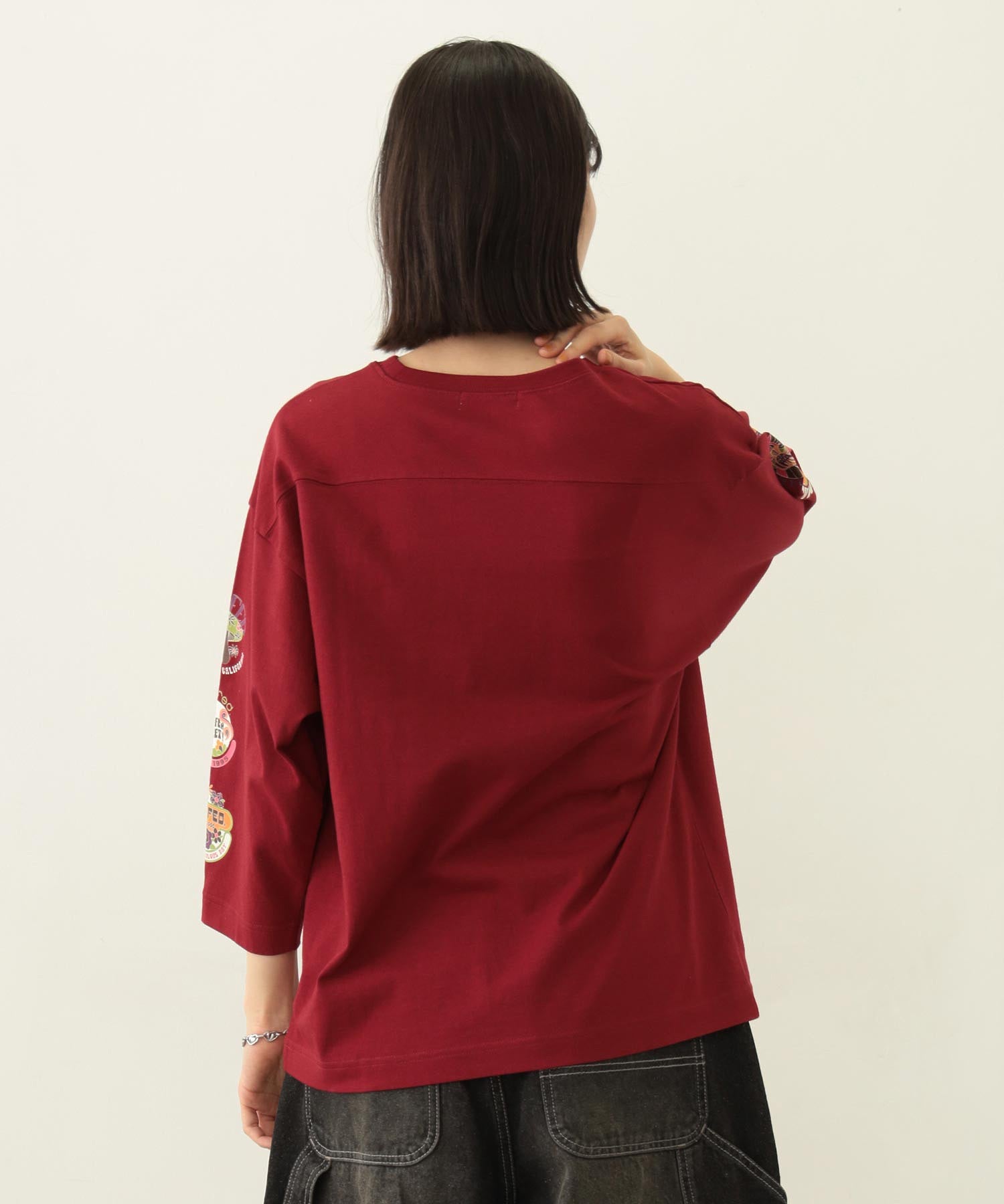 70S LOGO THREE QUARTER SLEEVE TOP