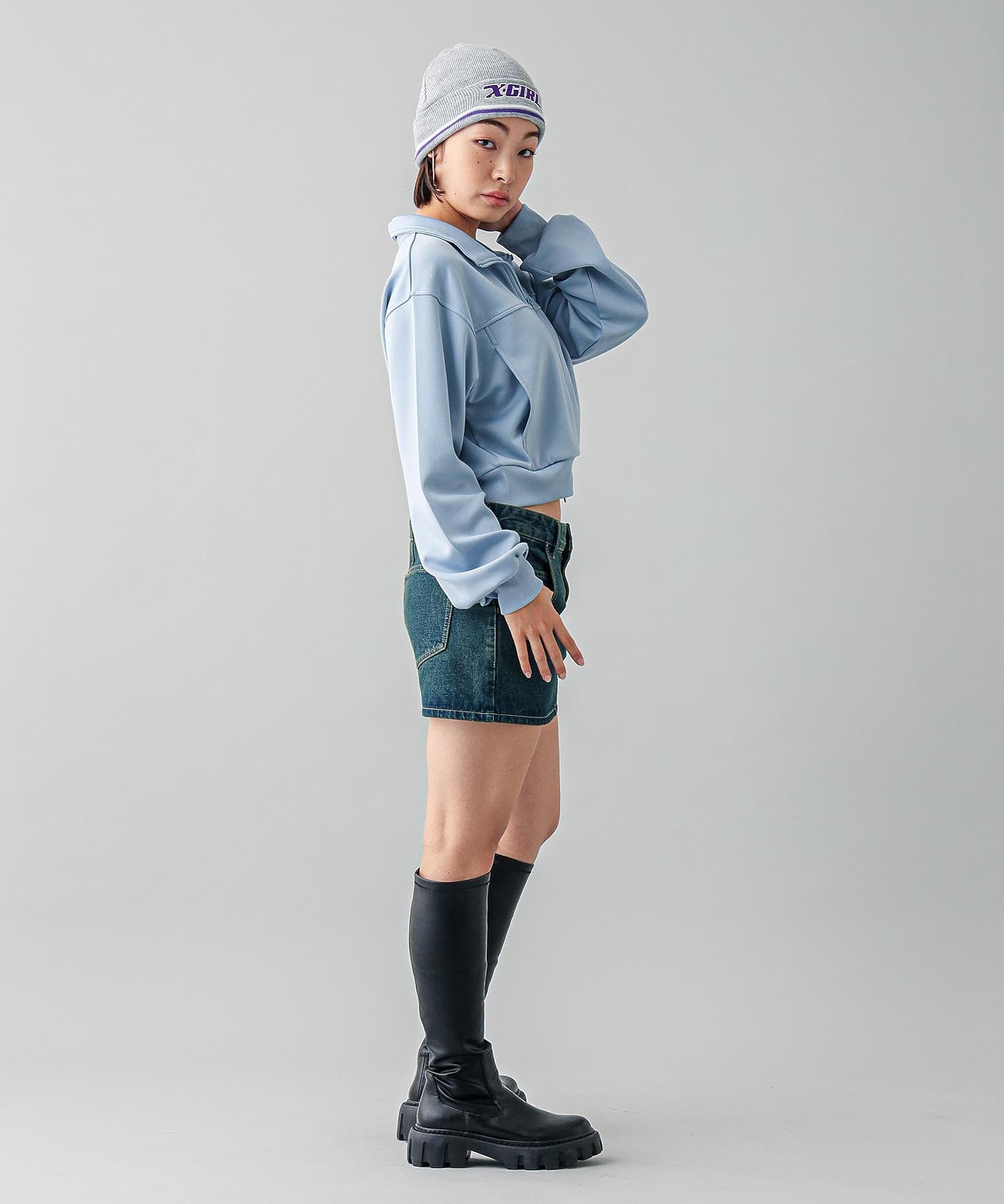 COMPACT ZIP UP TOP X-girl