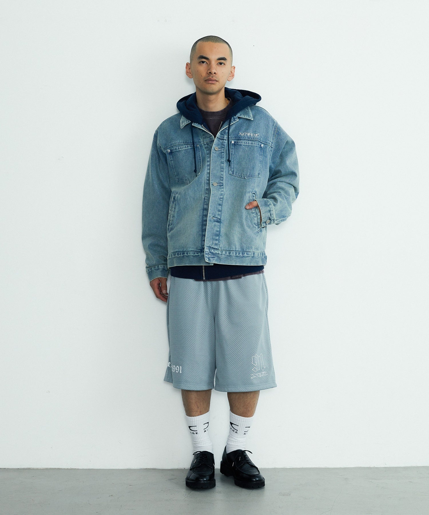 CURSIVE ZIP UP HOODED SWEATSHIRT