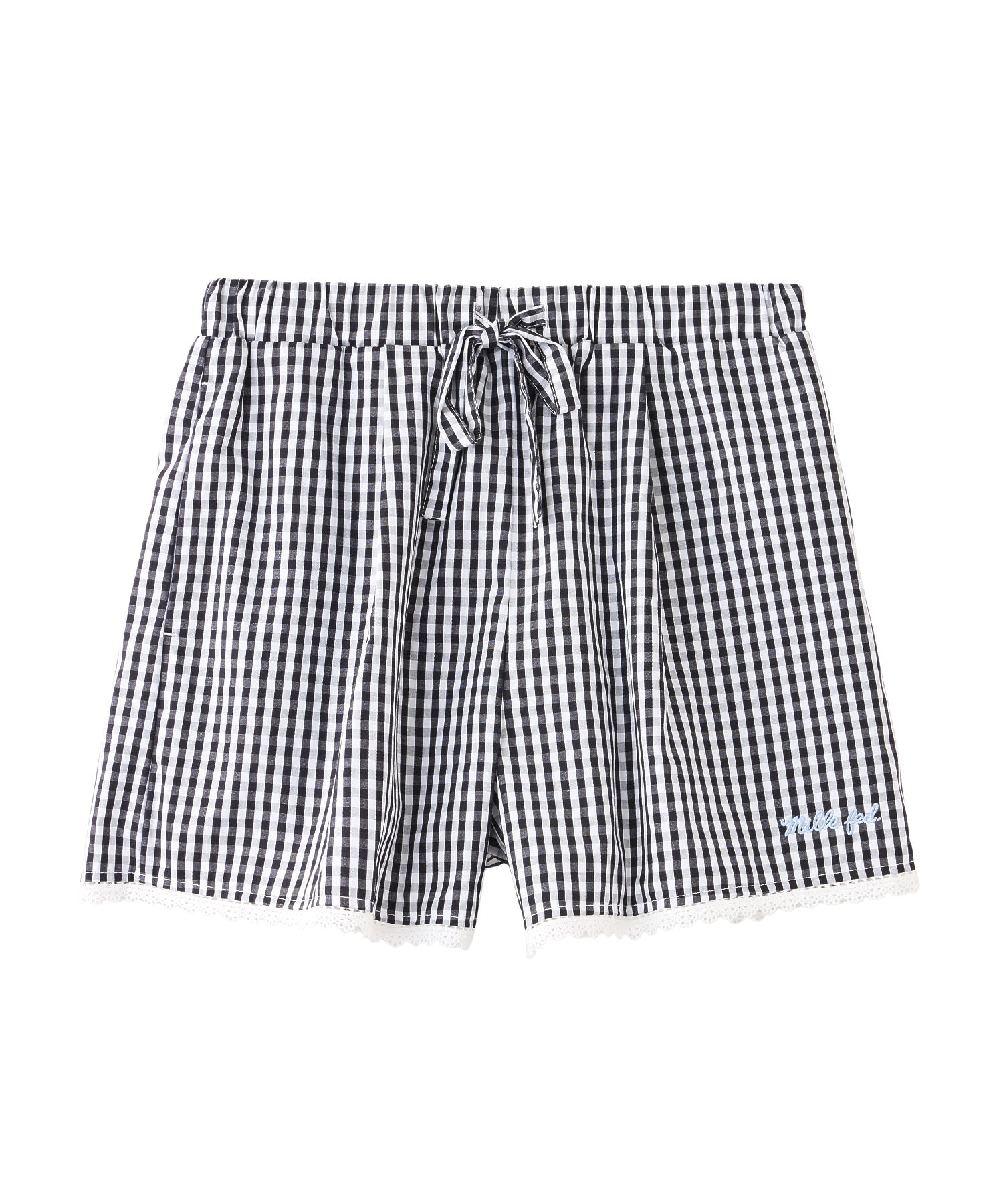 GINGHAM MINI SHORTS