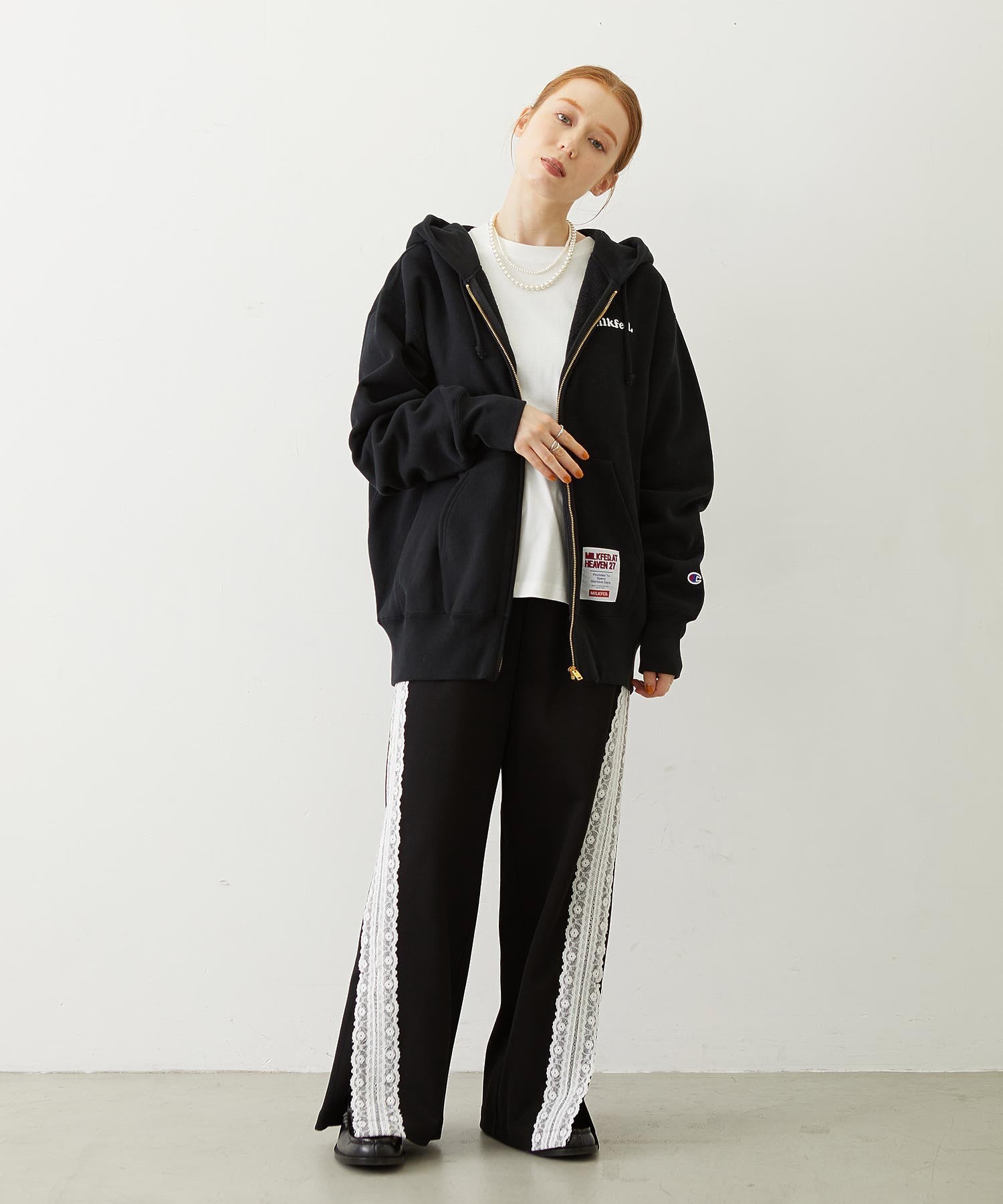 MILKFED.×CHAMPION SWEAT ZIP HOODIE