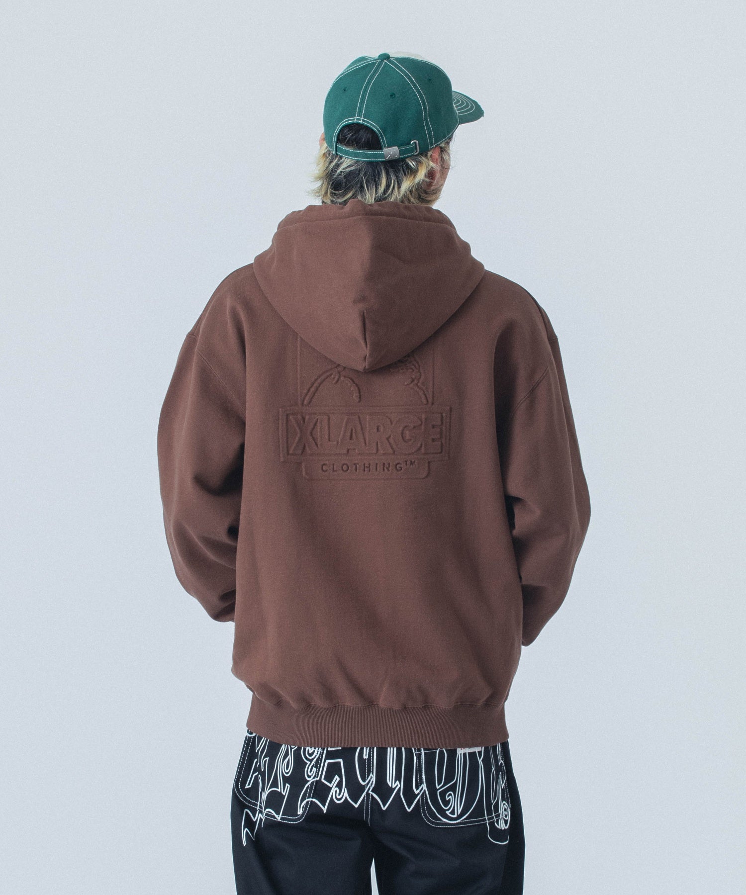 EMBOSSED OG BOX ZIP UP HOODED SWEATSHIRT