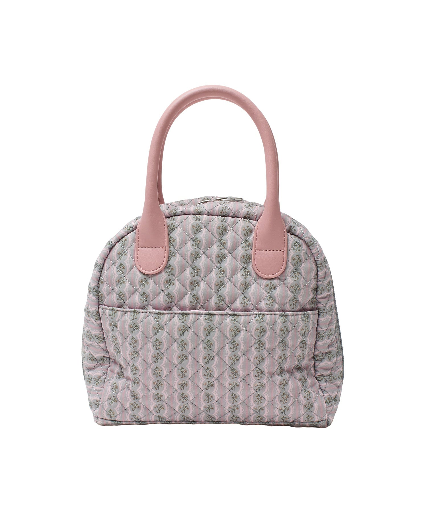 STRIPED FLOWER QUILTED BAG