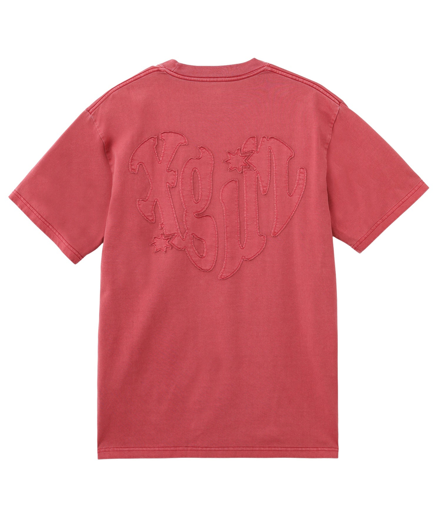 PIGMENT DYED HEART AND LOGO S/S TEE