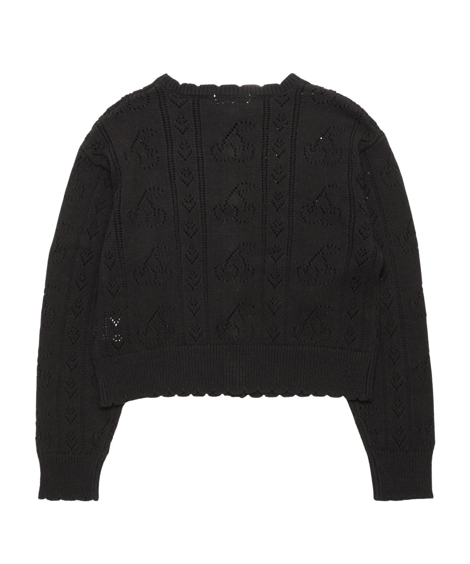CHERRY OPEN KNIT CARDIGAN