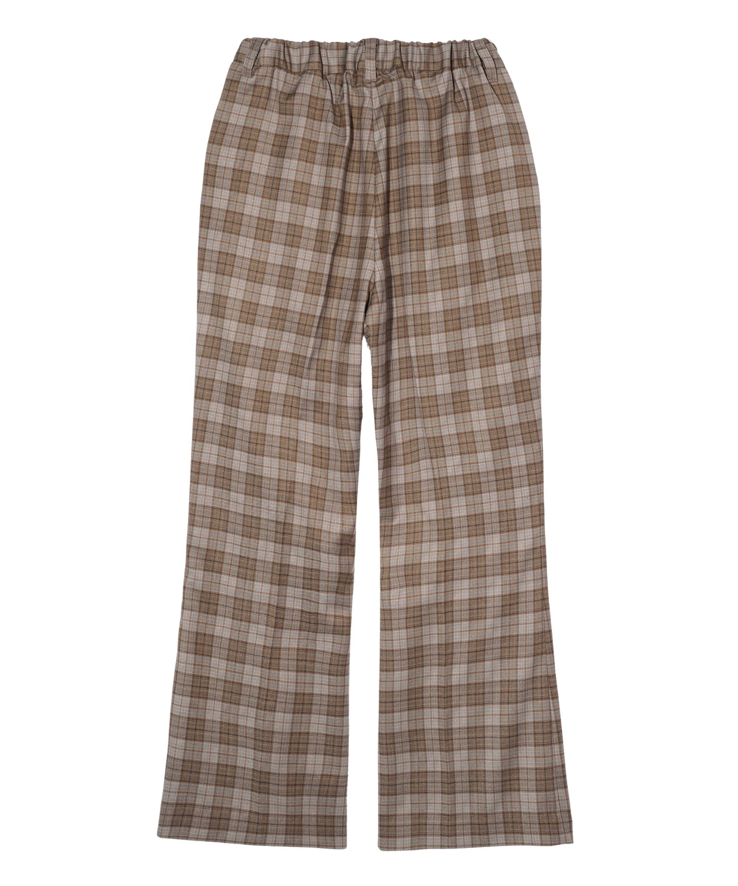 PLAID FLARED PANTS