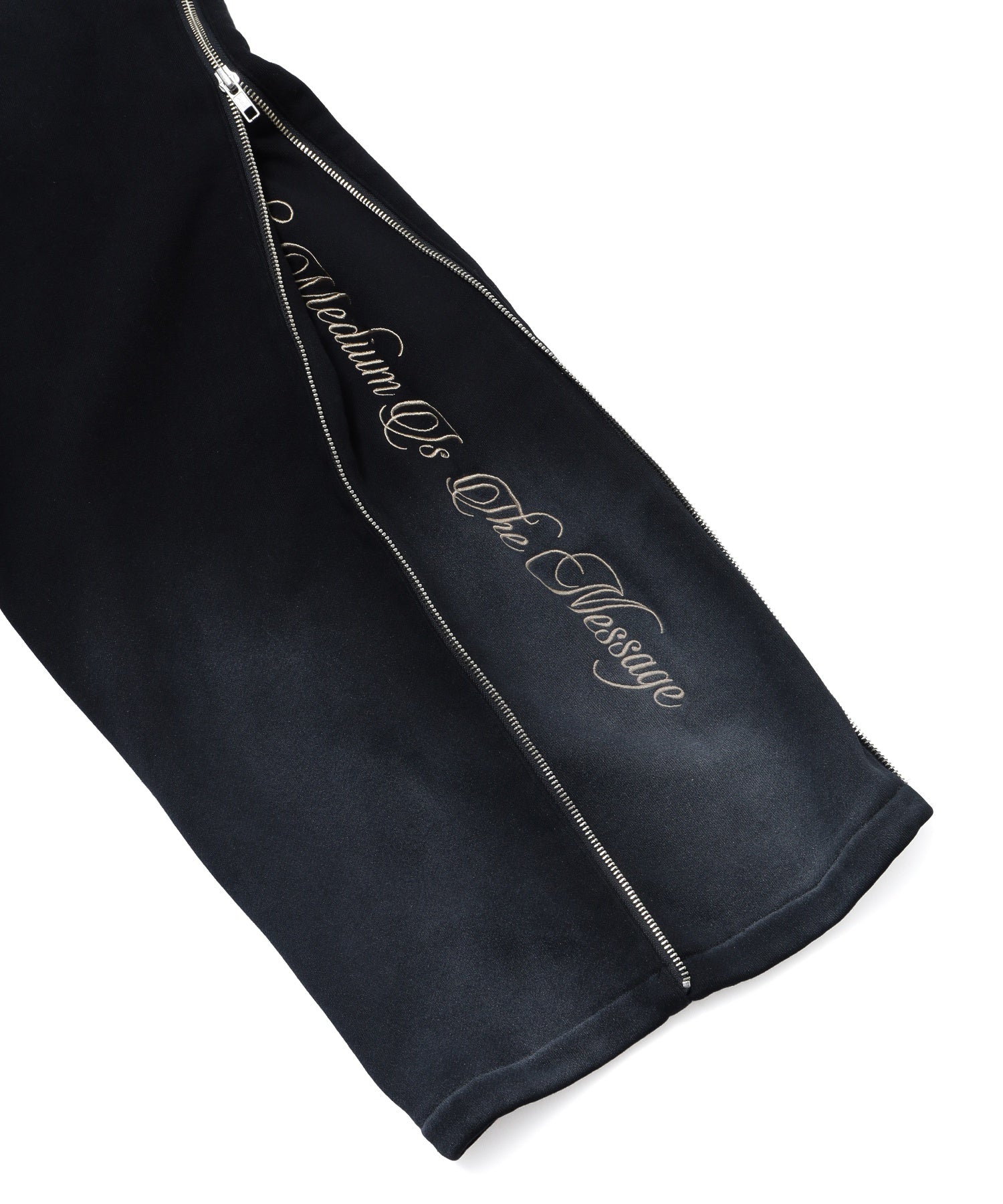 FADED SIDE ZIP SWEATPANTS