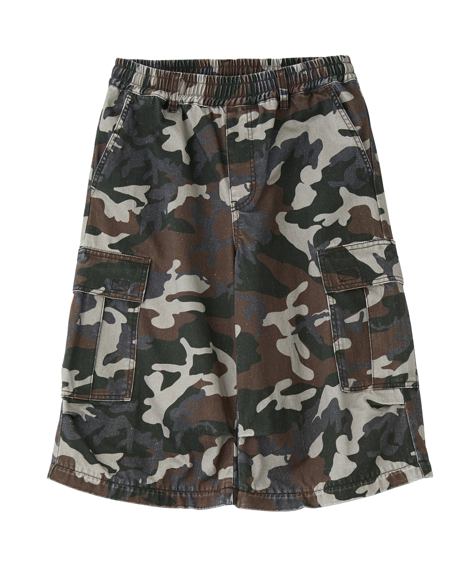 JERSEY MIX 2WAY WIDE LEG CARGO PANTS