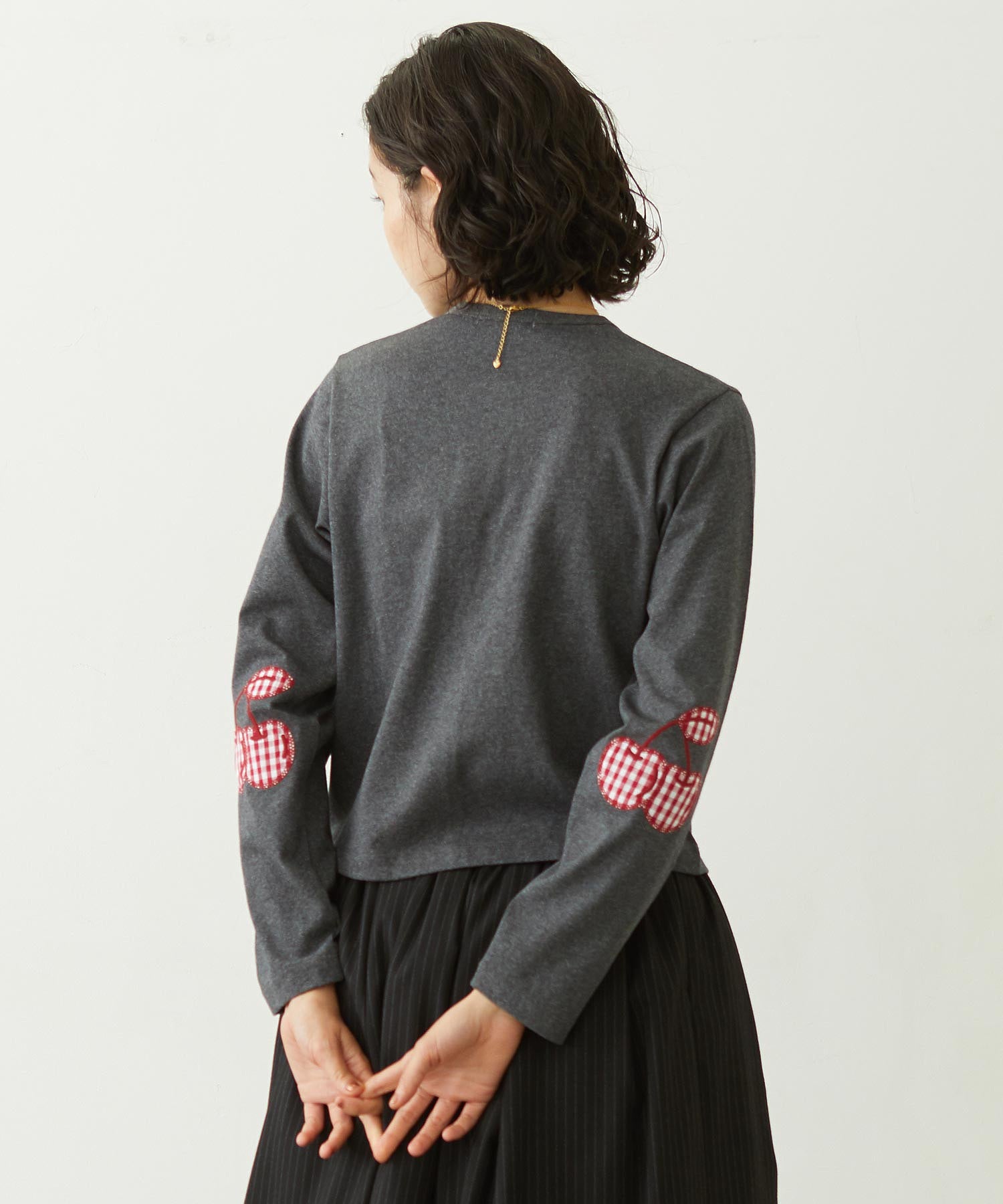 CHERRY ELBOW CARDIGAN