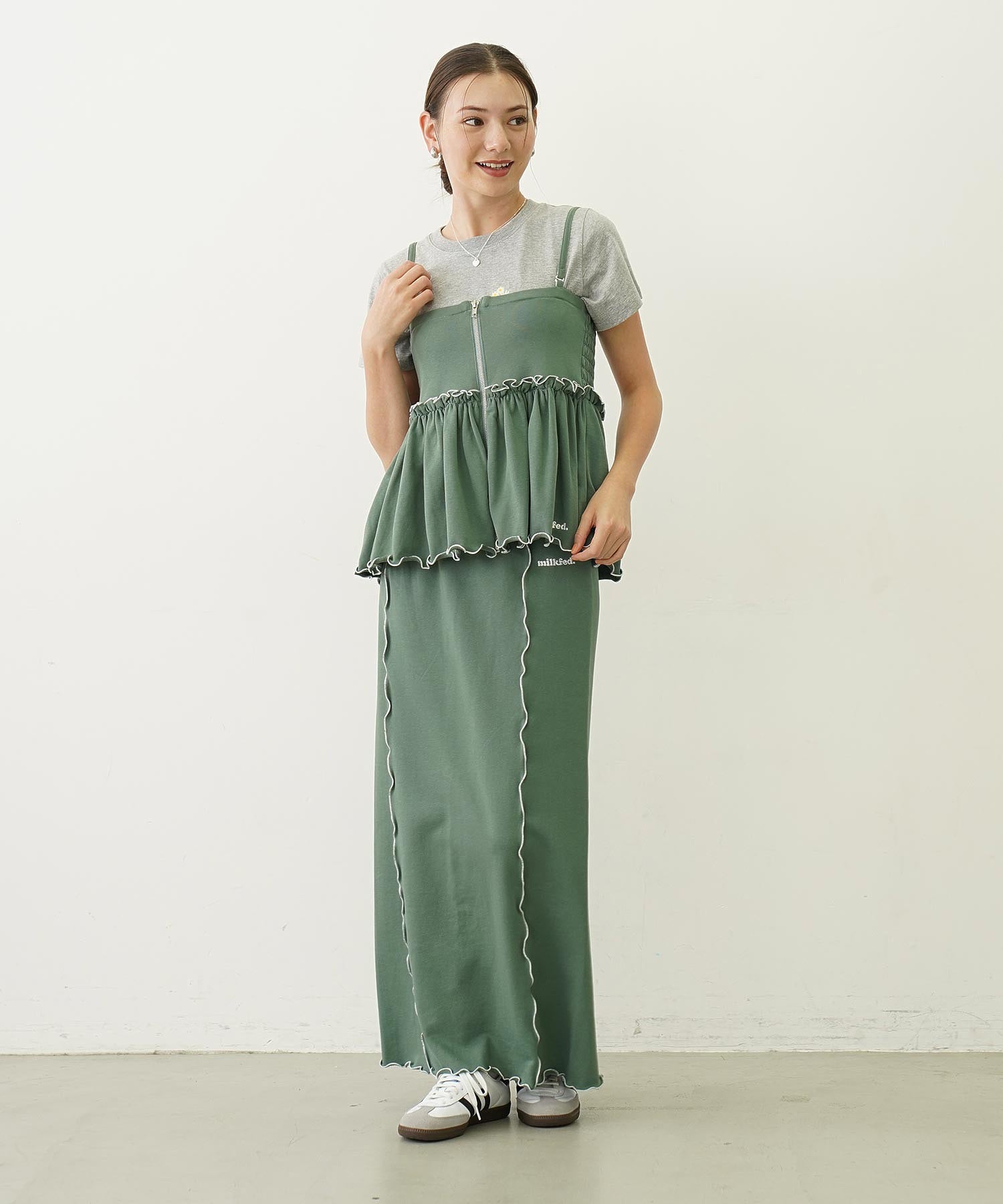 LETTUCE EDGE SWEAT SKIRT