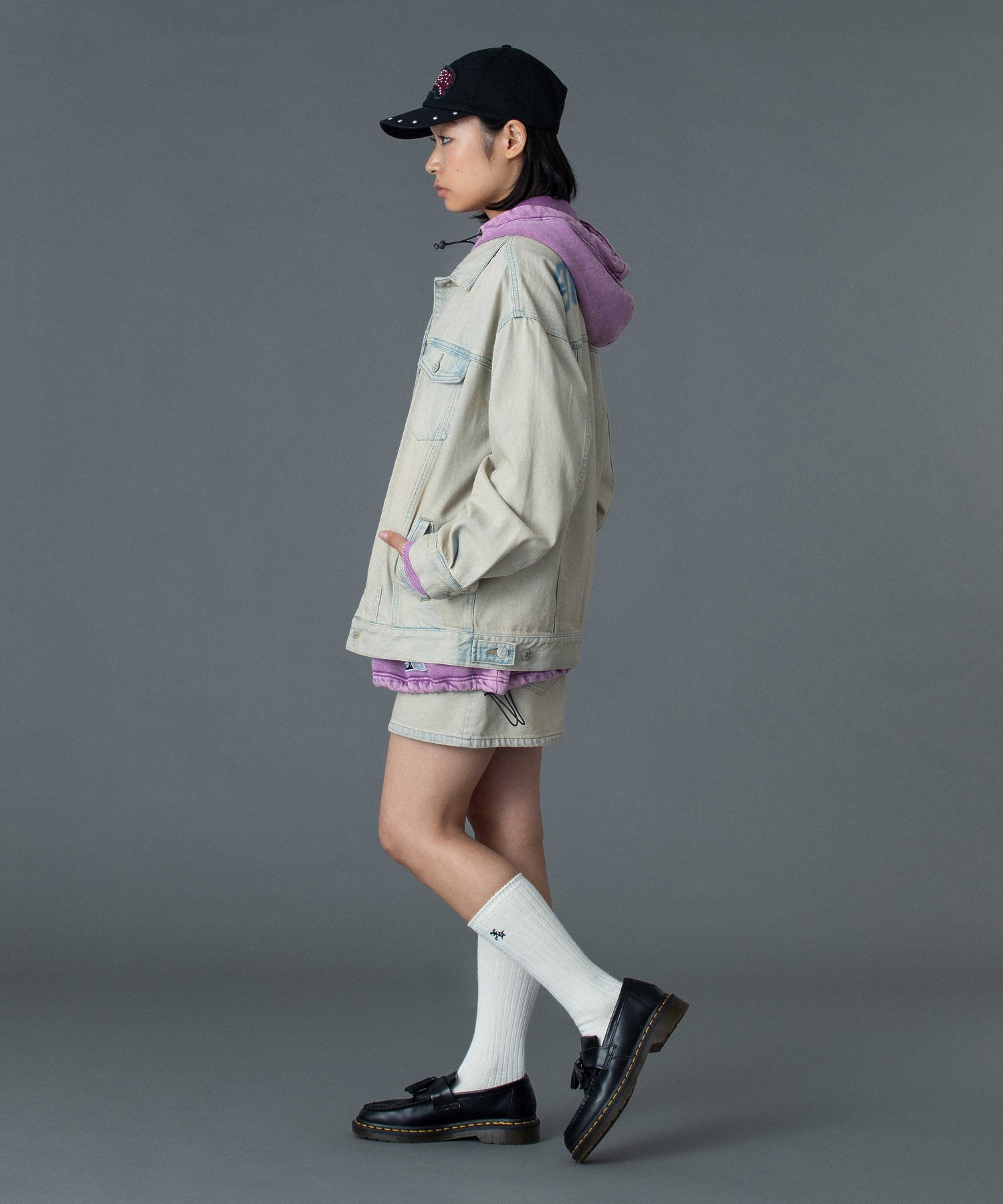 STUDDED LOGO PATCH 6PANEL CAP