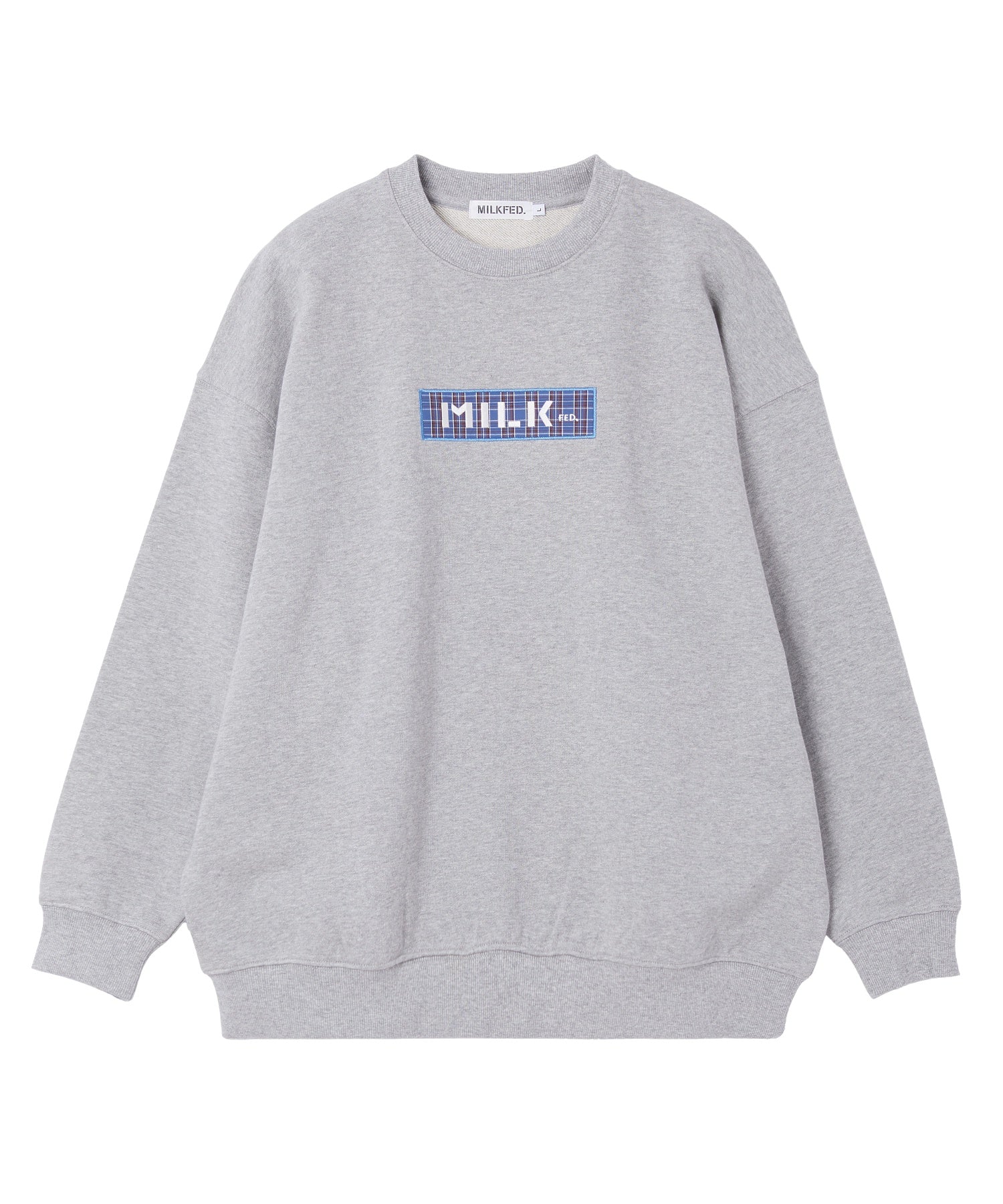 CHECKERED BAR LOGO SWEAT TOP