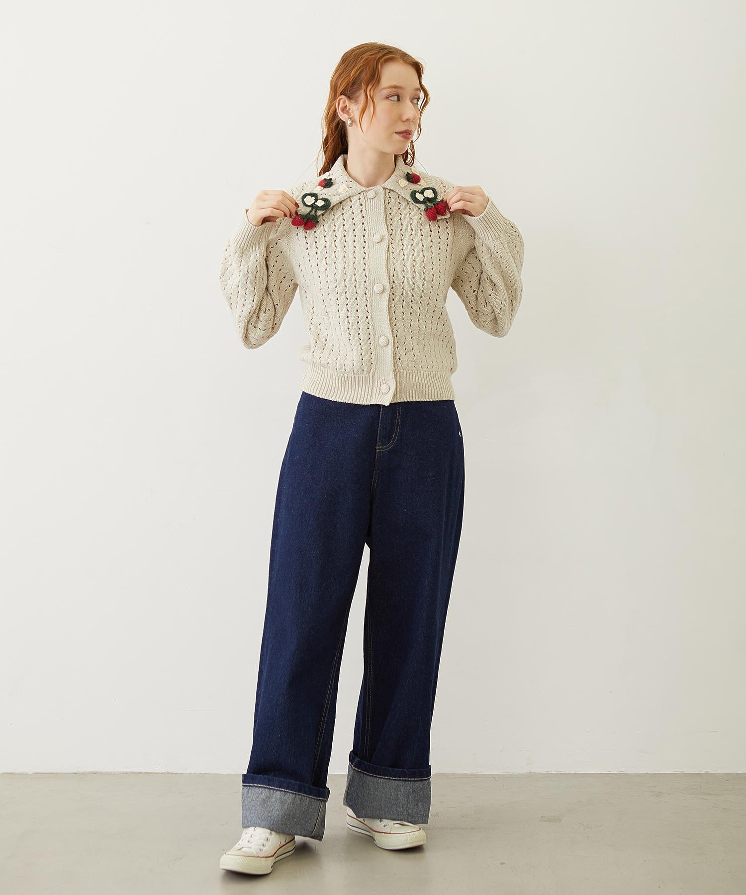 STRAWBERRY KNIT CARDIGAN