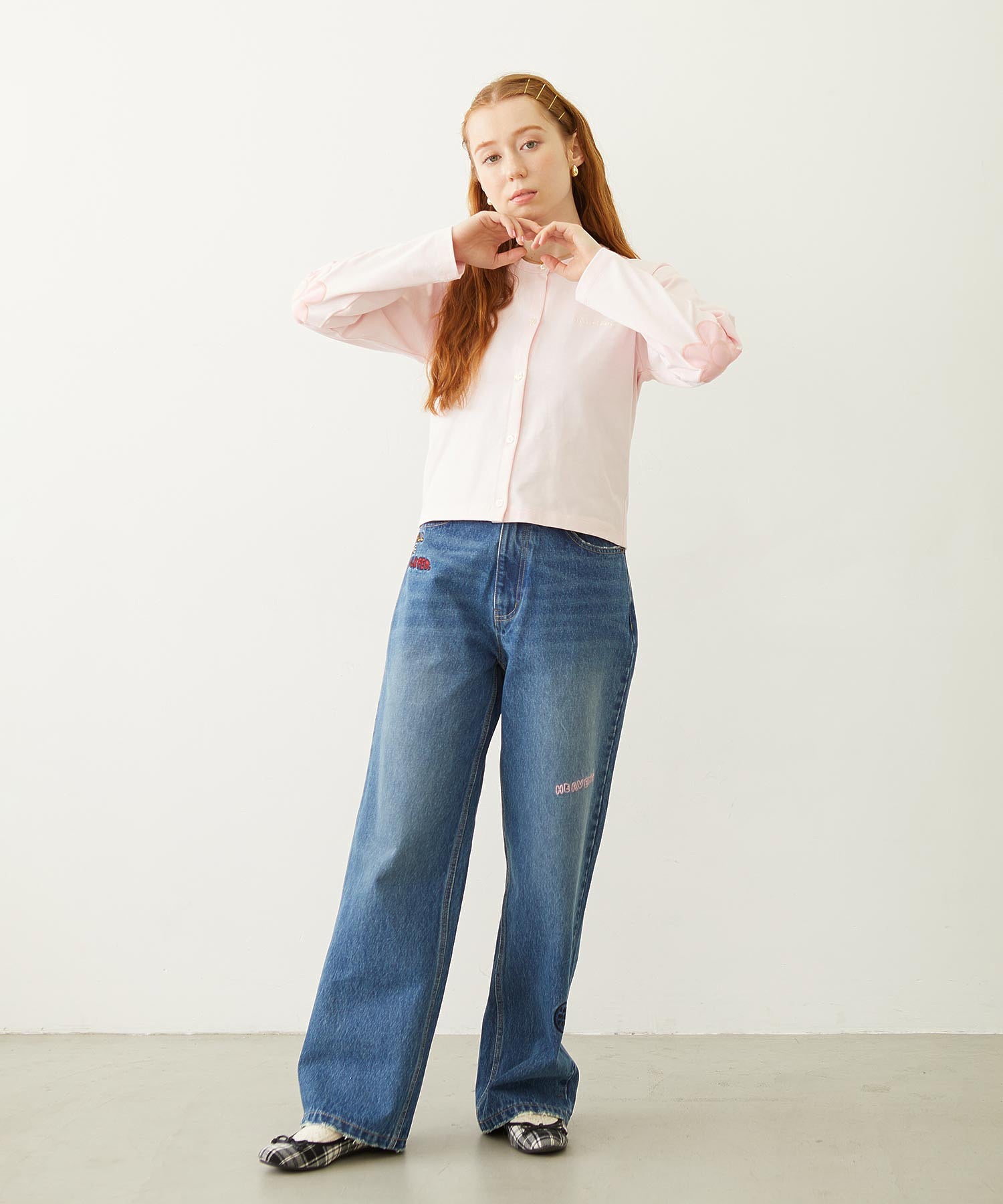 FLOWER ELBOW CARDIGAN