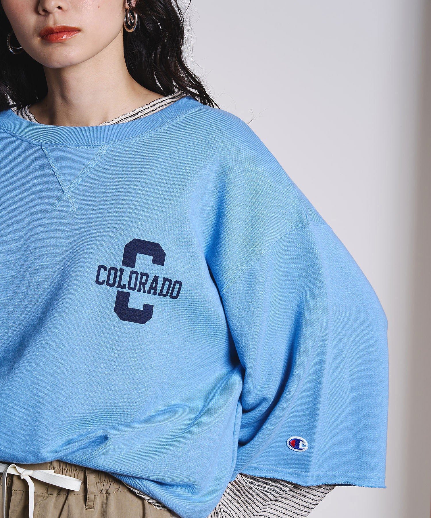 ROSEBUD x champion H/S SWEAT