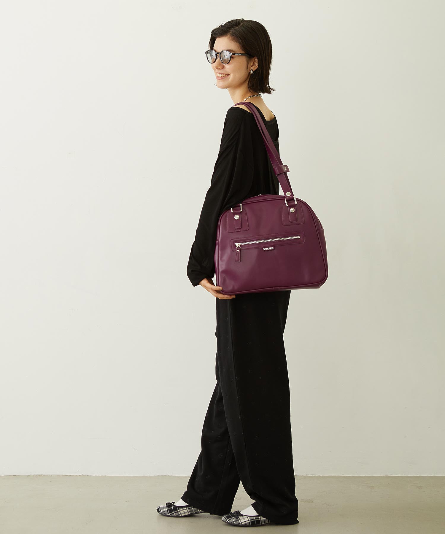 HEART CHARM BOSTON BAG