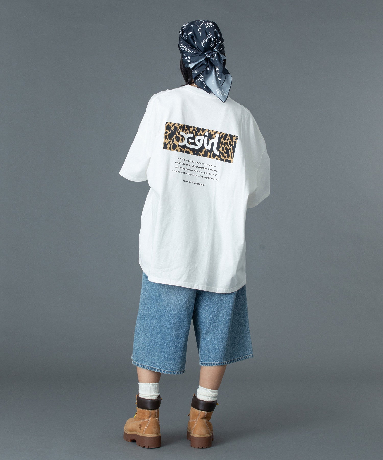 LEOPARD BOX LOGO S/S BIG TEE DRESS