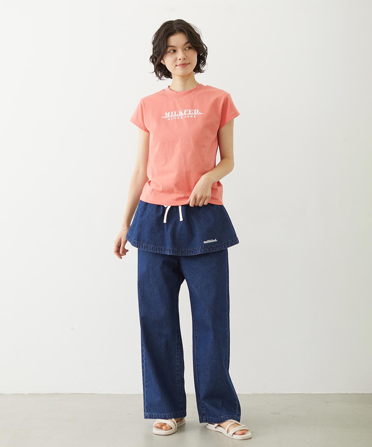 LINE LOGO FRENCH SLEEVE TOP