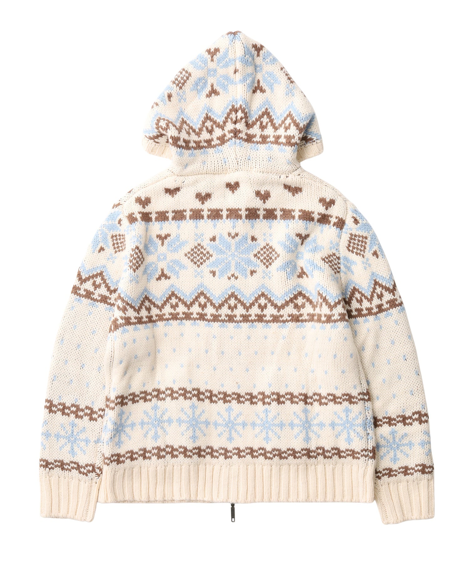 SNOW PATTERN COWICHAN KNIT JACKET