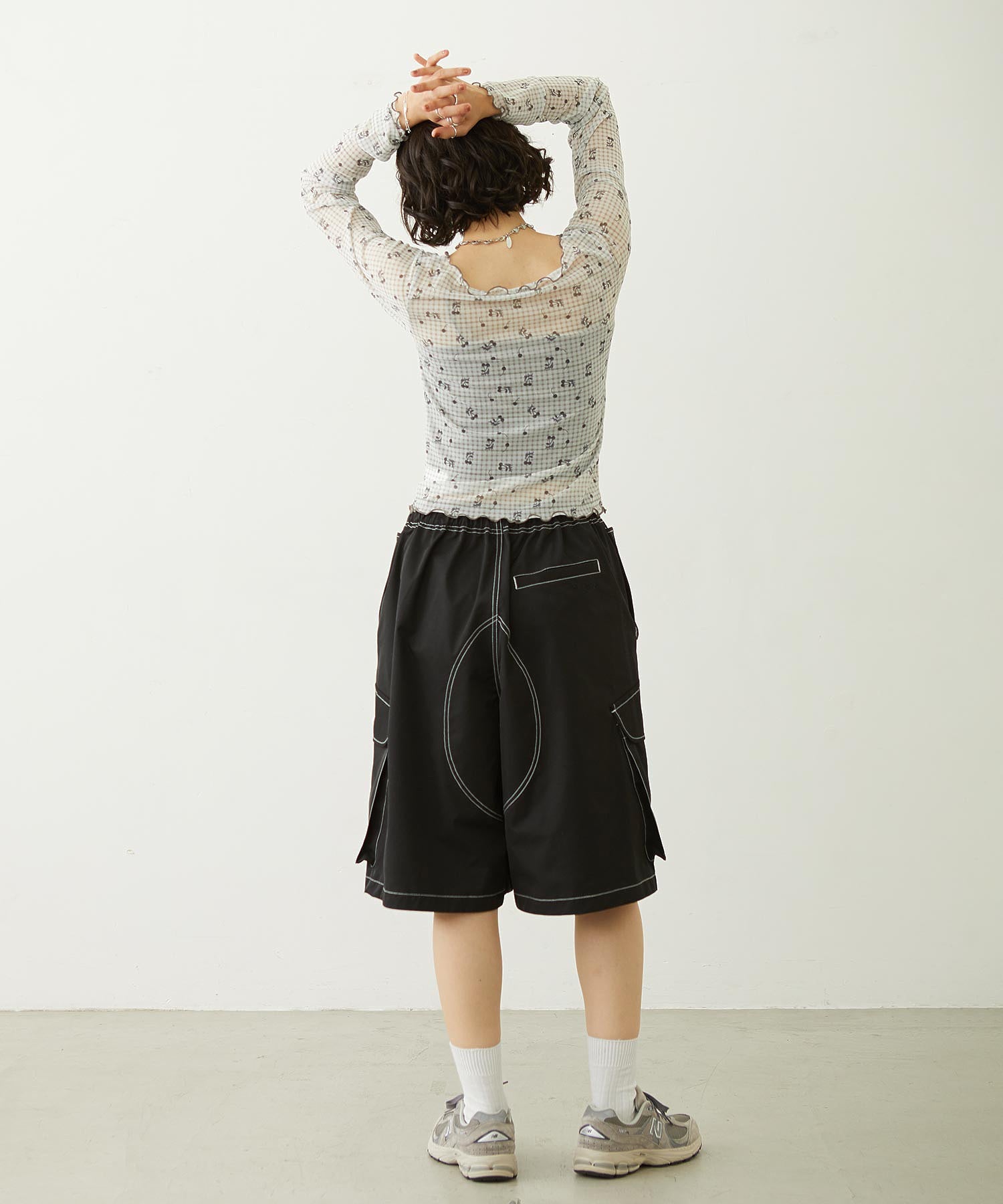CHERRY MESH TOP
